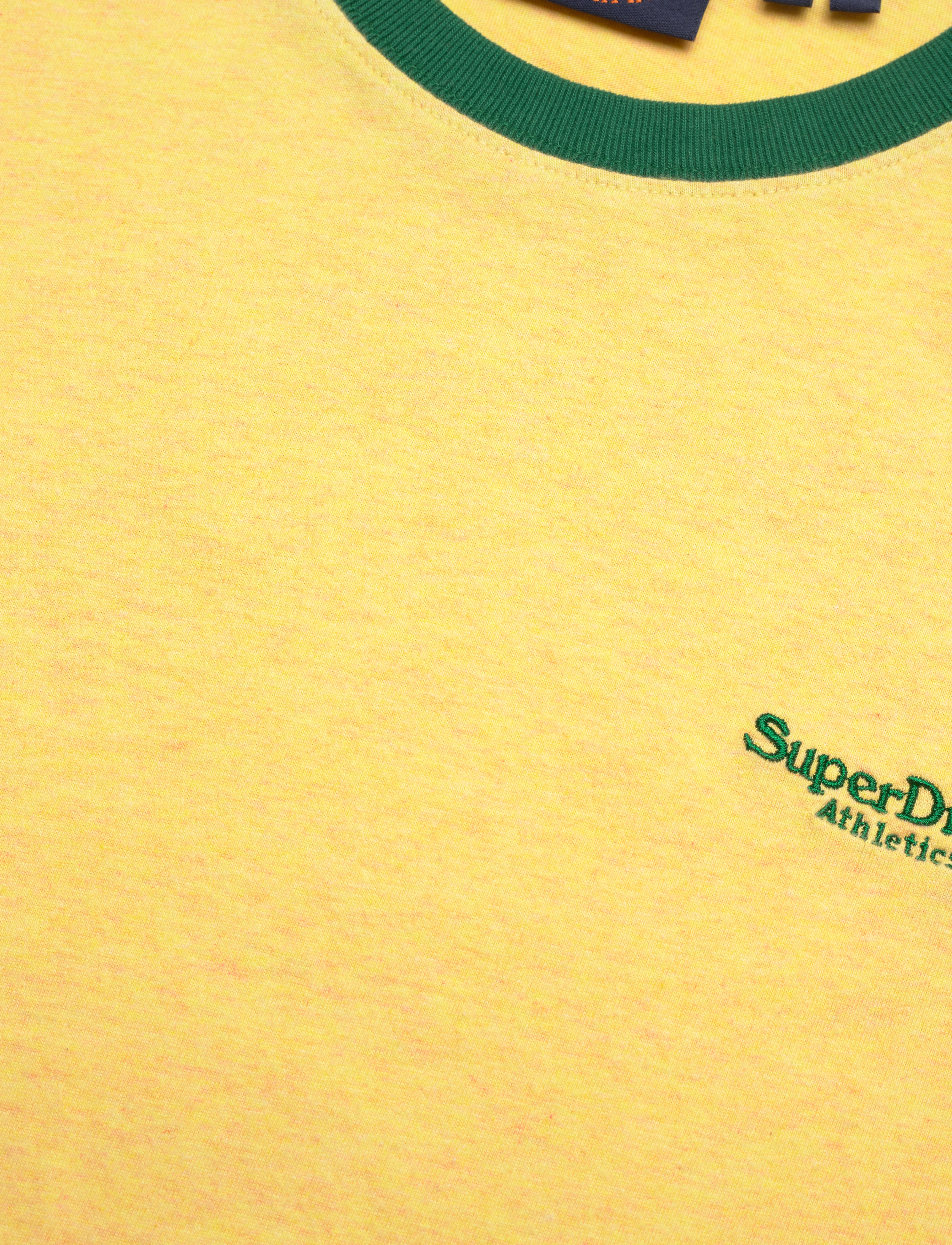 Superdry - ESSENTIAL LOGO RINGER TEE - canary yellow marl/drop kick green - 3