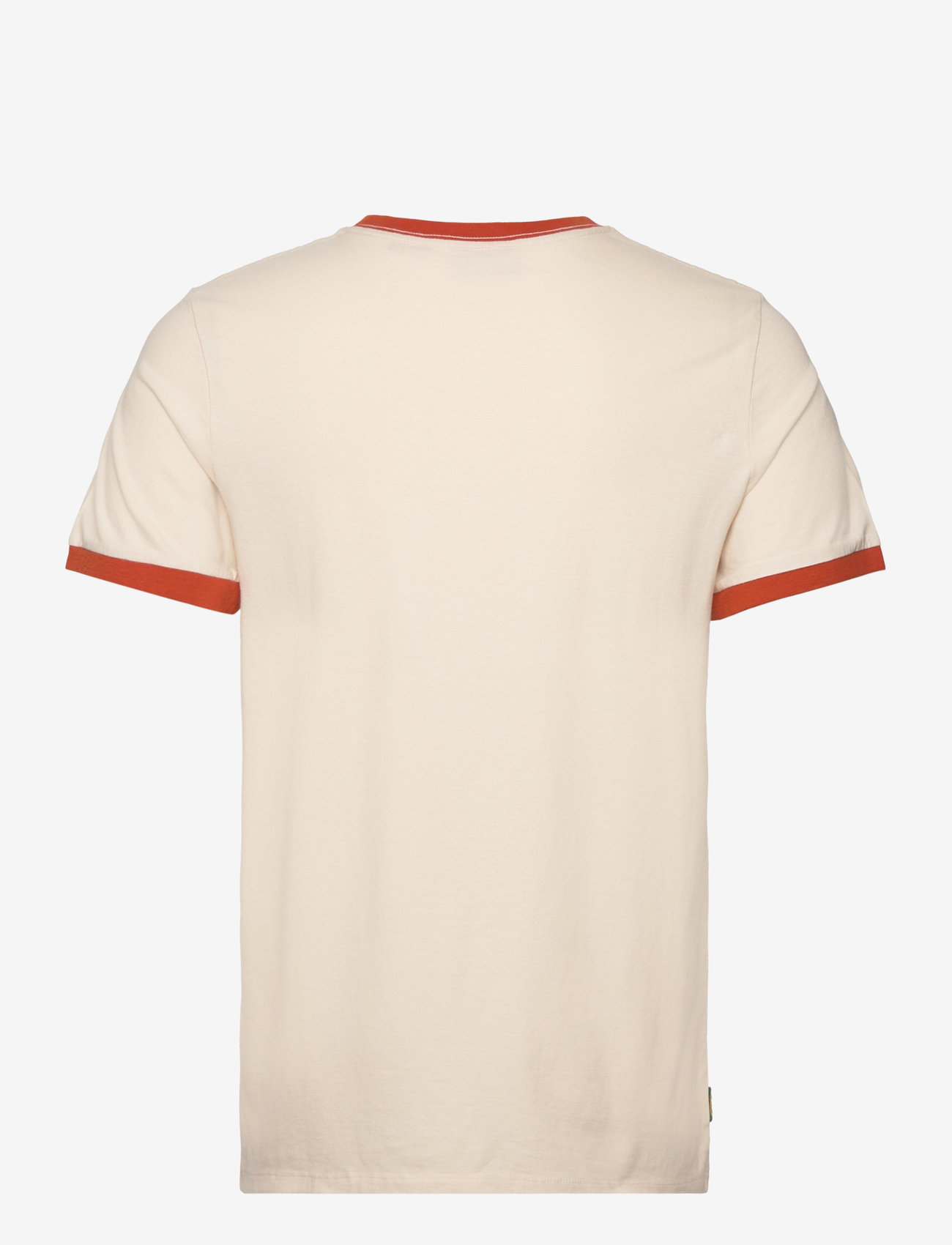 Superdry - ESSENTIAL LOGO RINGER TEE - oatmeal/denim co rust - 1