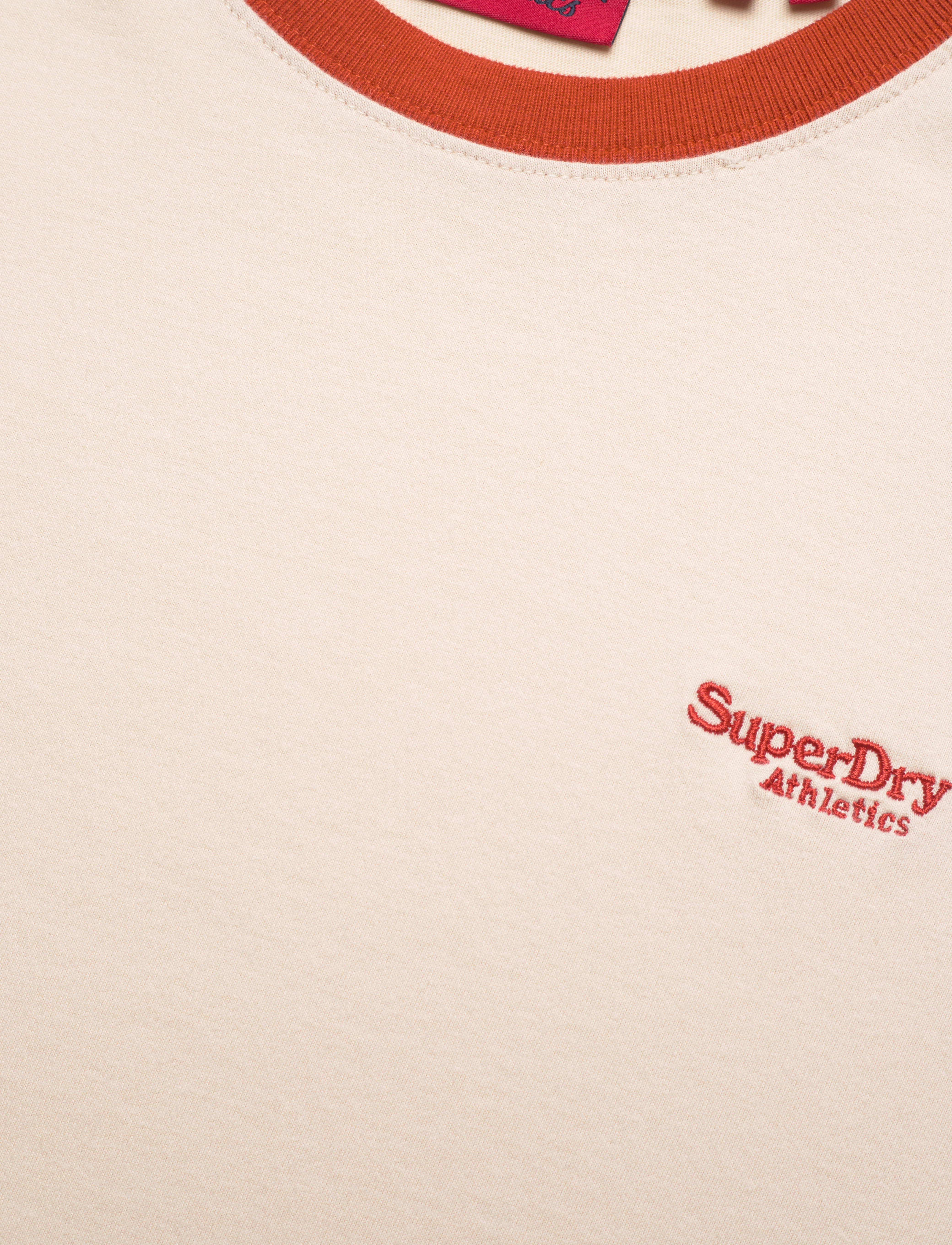 Superdry - ESSENTIAL LOGO RINGER TEE - oatmeal/denim co rust - 3