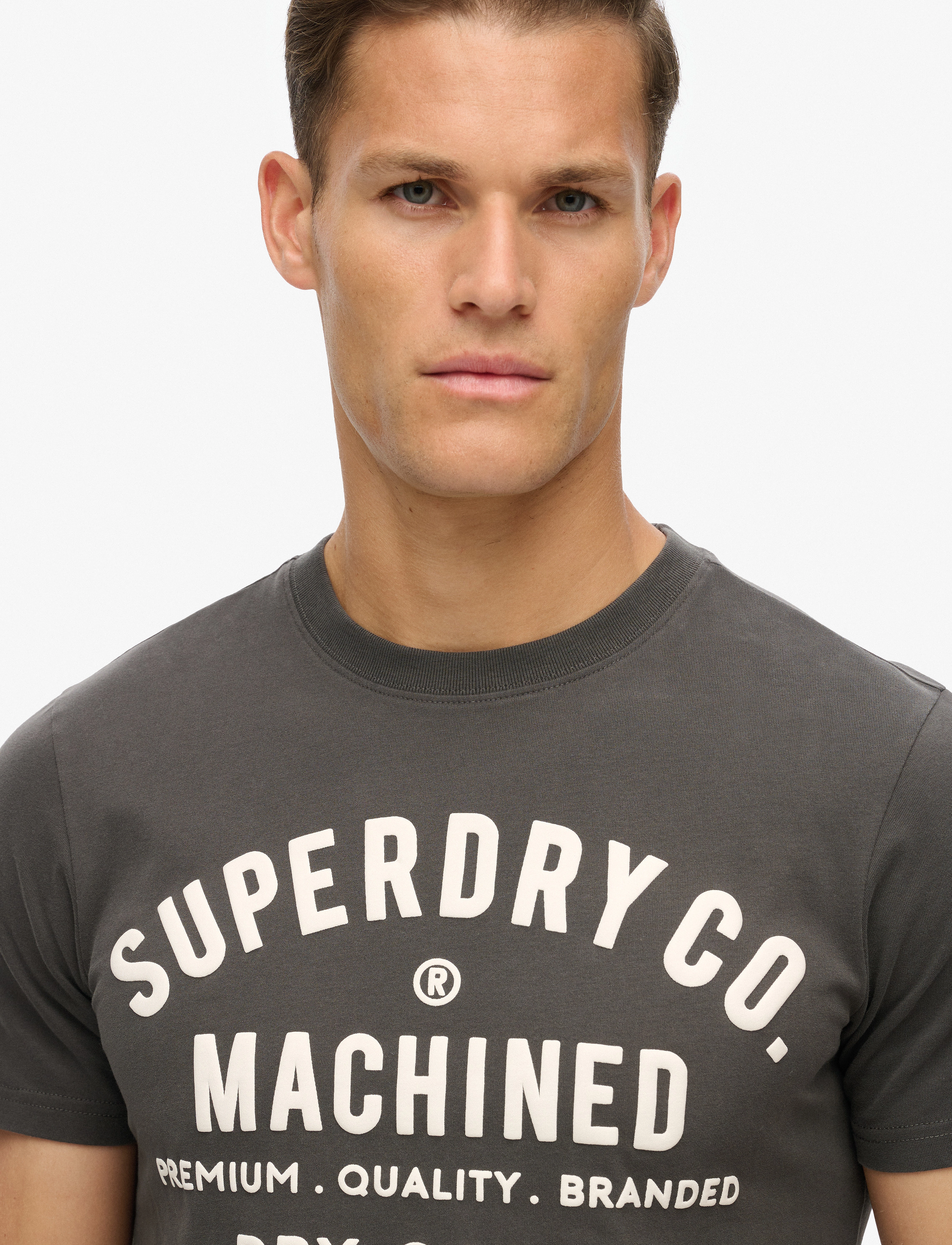 Superdry - MACHINED GOODS WORKWEAR TEE - vintage black - 5