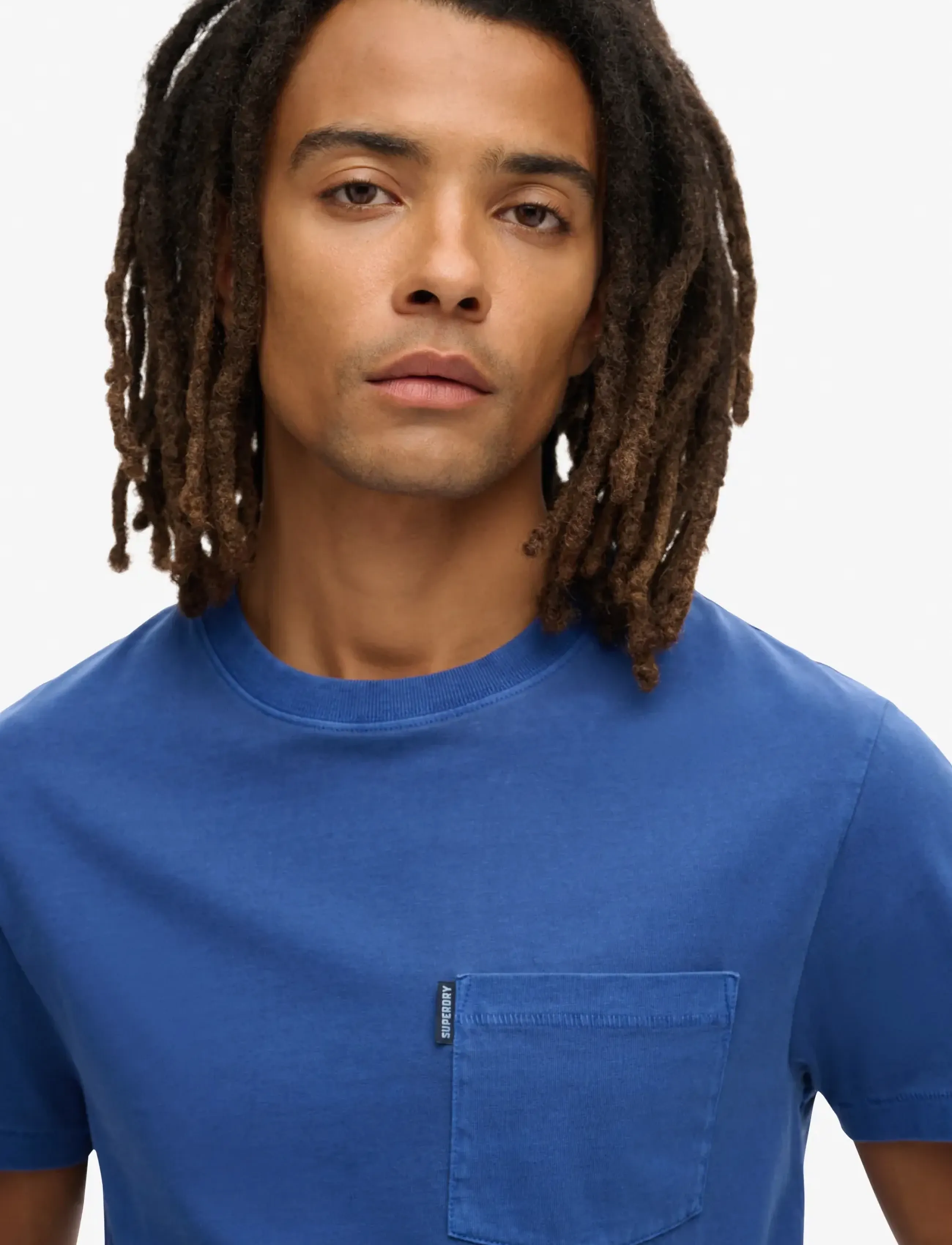 Superdry - ESSENTIAL WASHED POCKET TEE - kortärmade t-shirts - washed supermarine navy - 2