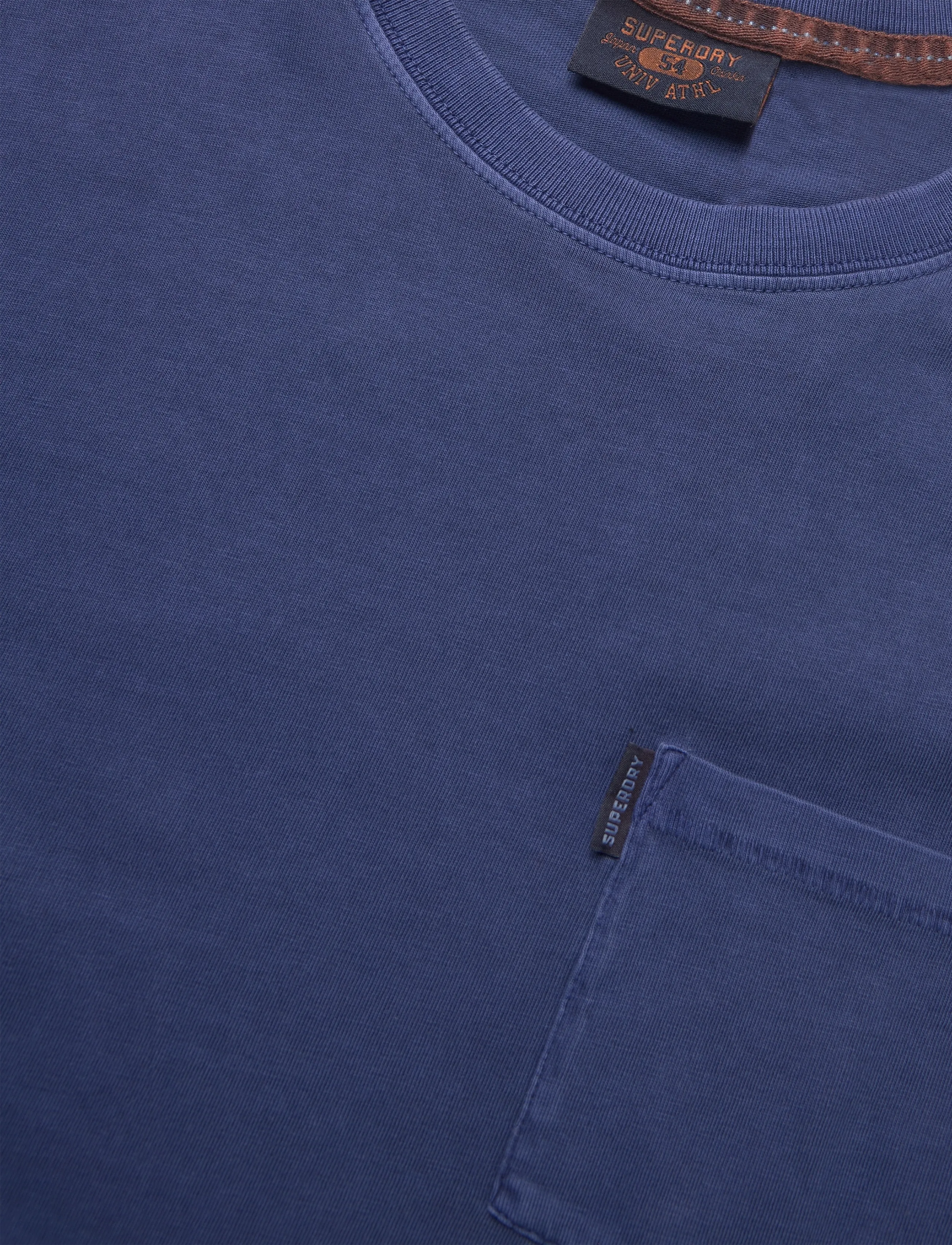 Superdry - ESSENTIAL WASHED POCKET TEE - short-sleeved t-shirts - washed supermarine navy - 5