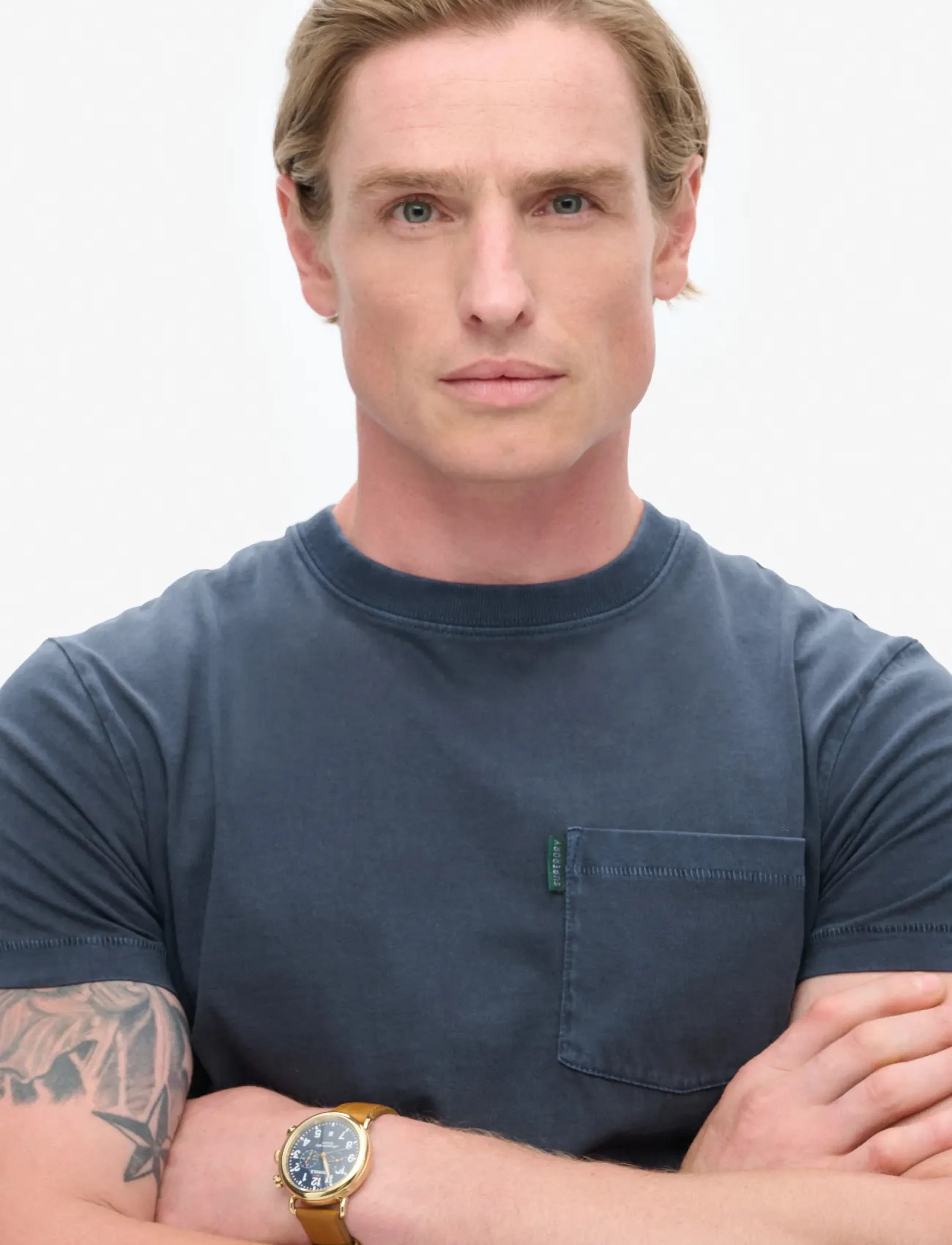 Superdry - ESSENTIAL WASHED POCKET TEE - höstkläder - washed eclipse navy - 2