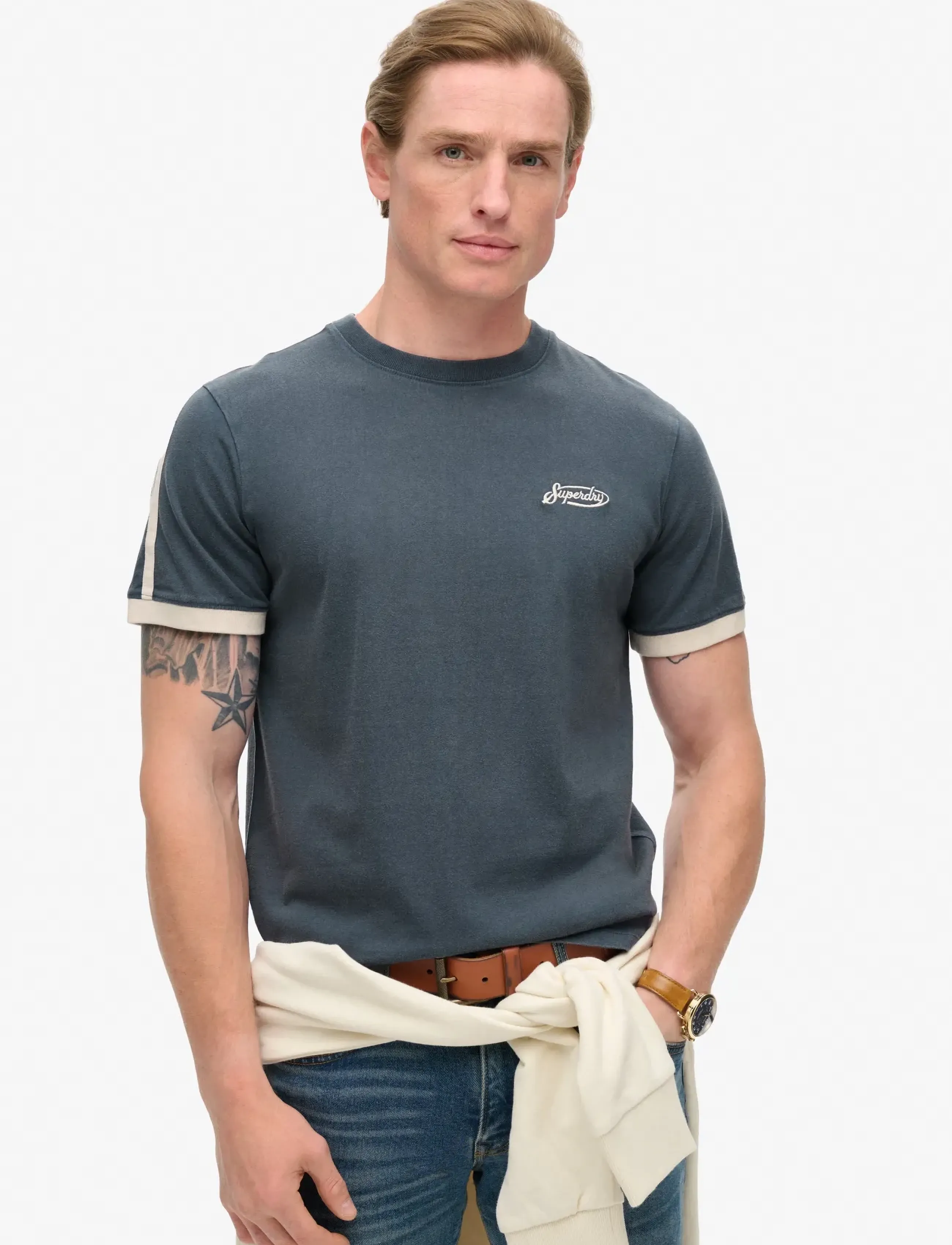 Superdry ESSENTIAL LOGO RETRO ST TEE - T-Shirts - LAUREN NAVY / navy