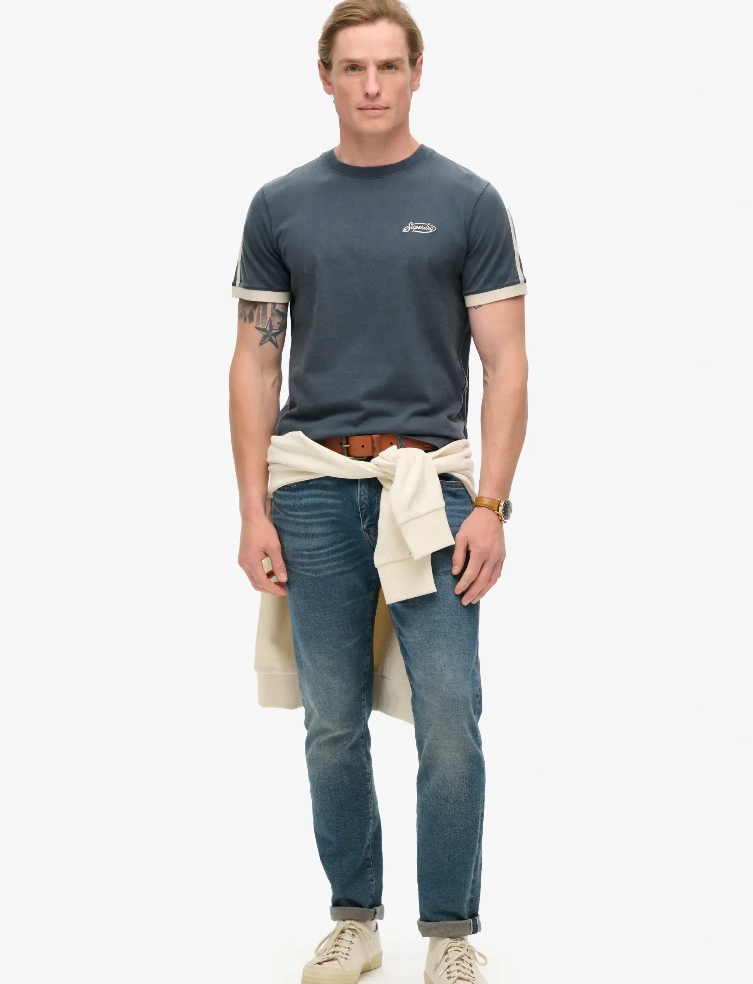Superdry - ESSENTIAL LOGO RETRO ST TEE - laveste priser - lauren navy - 2