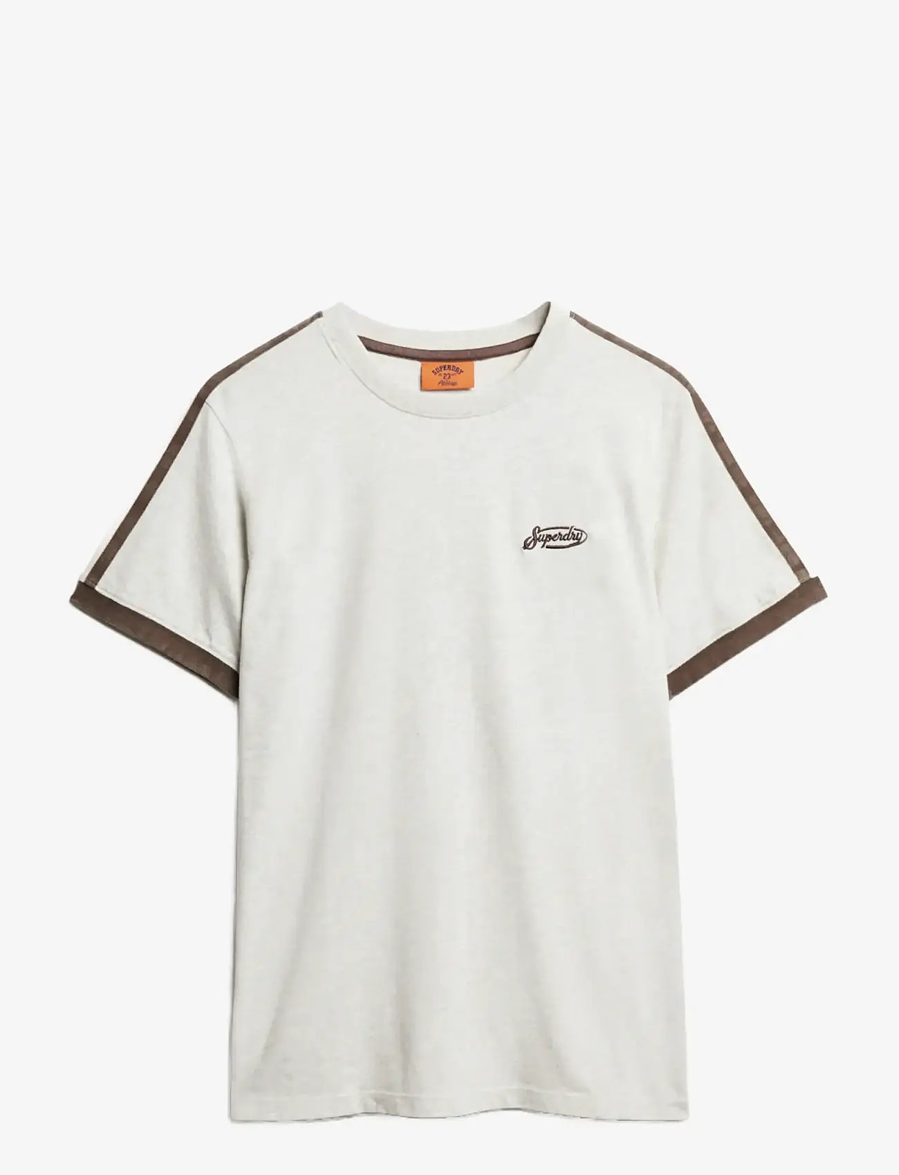Superdry - ESSENTIAL LOGO RETRO ST TEE - die niedrigsten preise - lightning grey grindle - 1