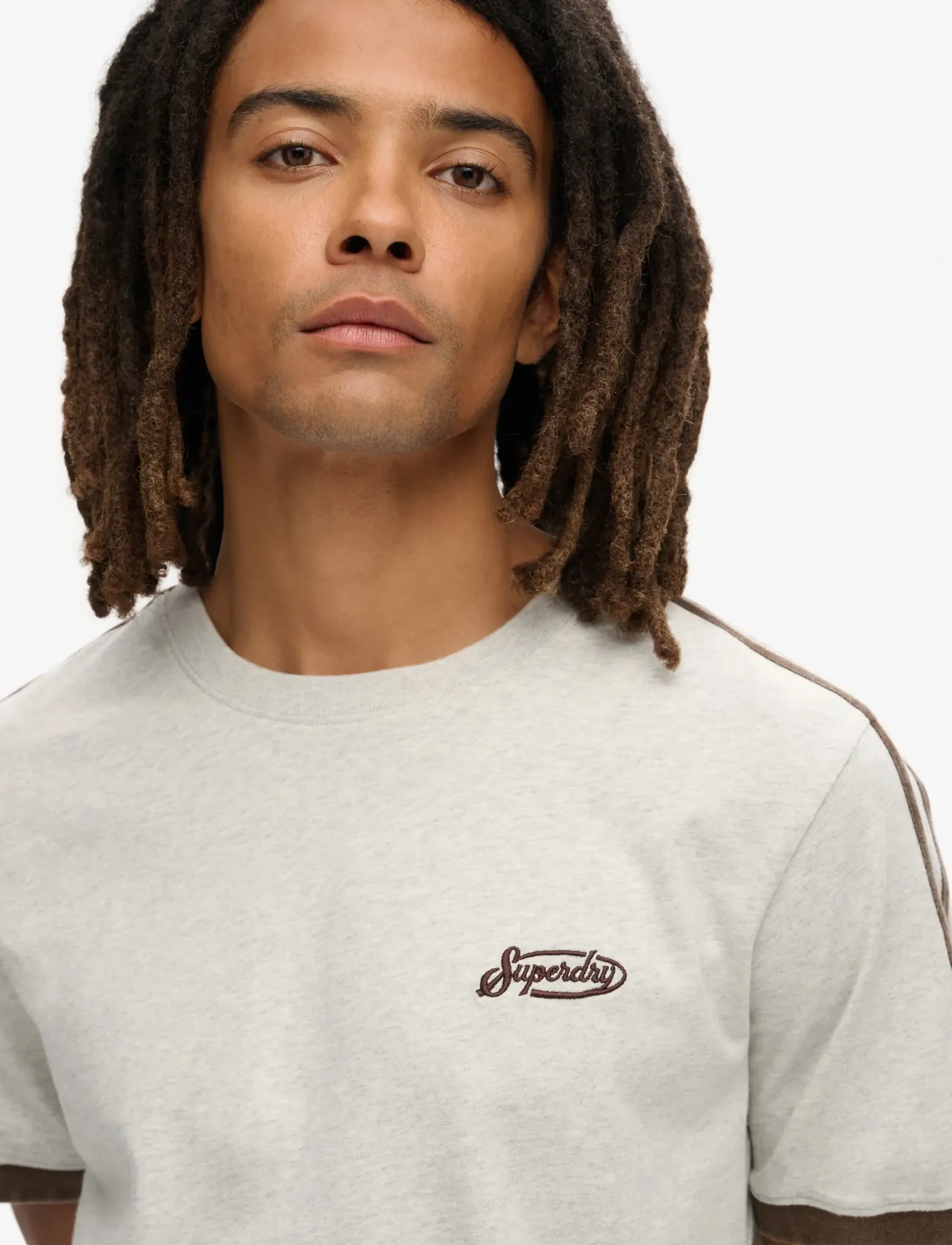 Superdry - ESSENTIAL LOGO RETRO ST TEE - laveste priser - lightning grey grindle - 4
