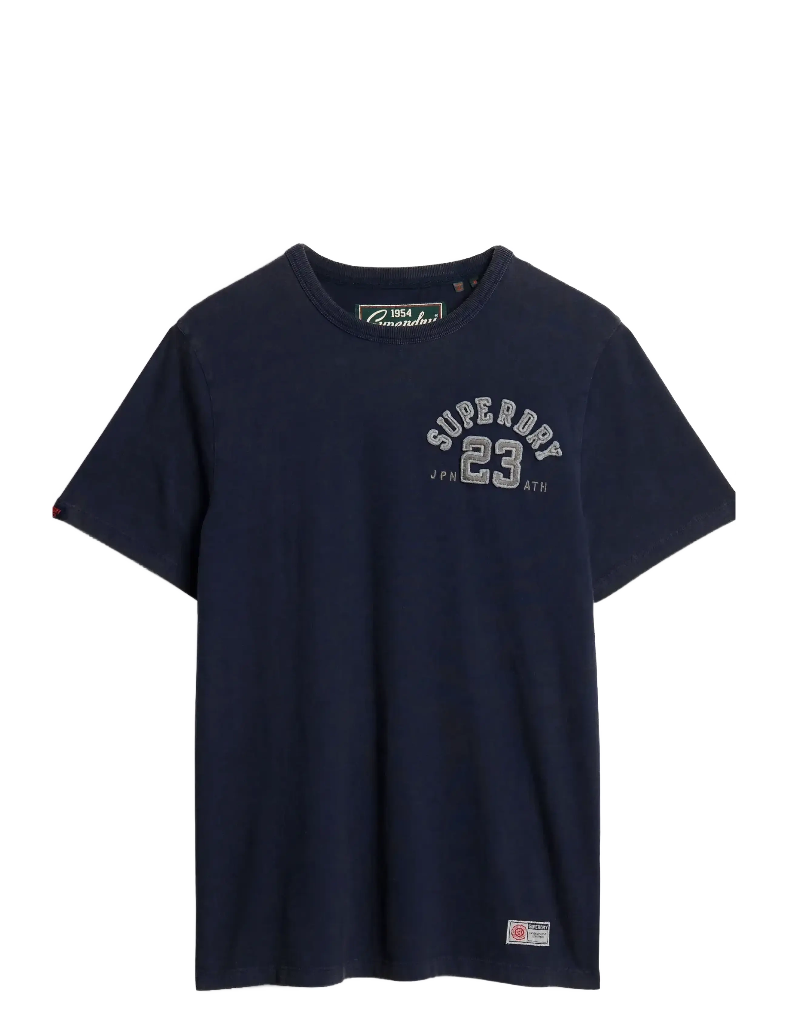 Superdry VINTAGE ATHLETIC CHEST S/S TEE - T-Shirts - RICH NAVY / navy