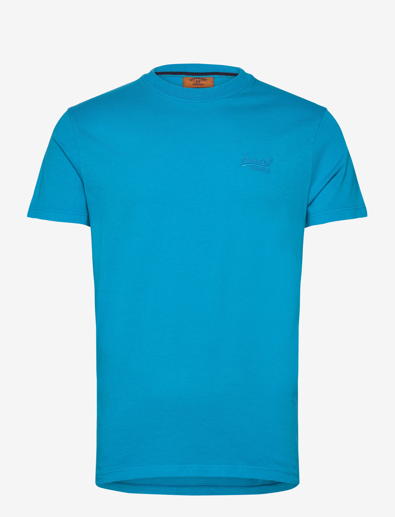 Superdry - ESSENTIAL LOGO EMB NEON TEE - kortærmede t-shirts - atomic blue - 1