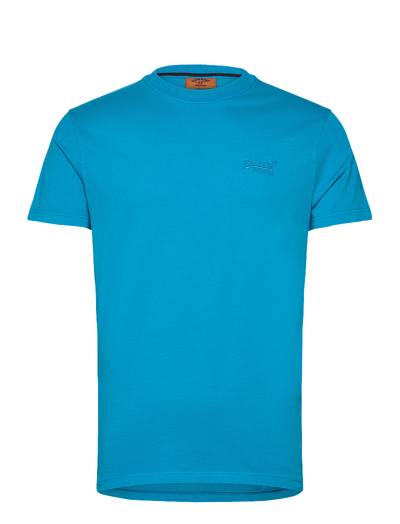 Superdry - ESSENTIAL LOGO EMB NEON TEE - kortærmede t-shirts - atomic blue - 1