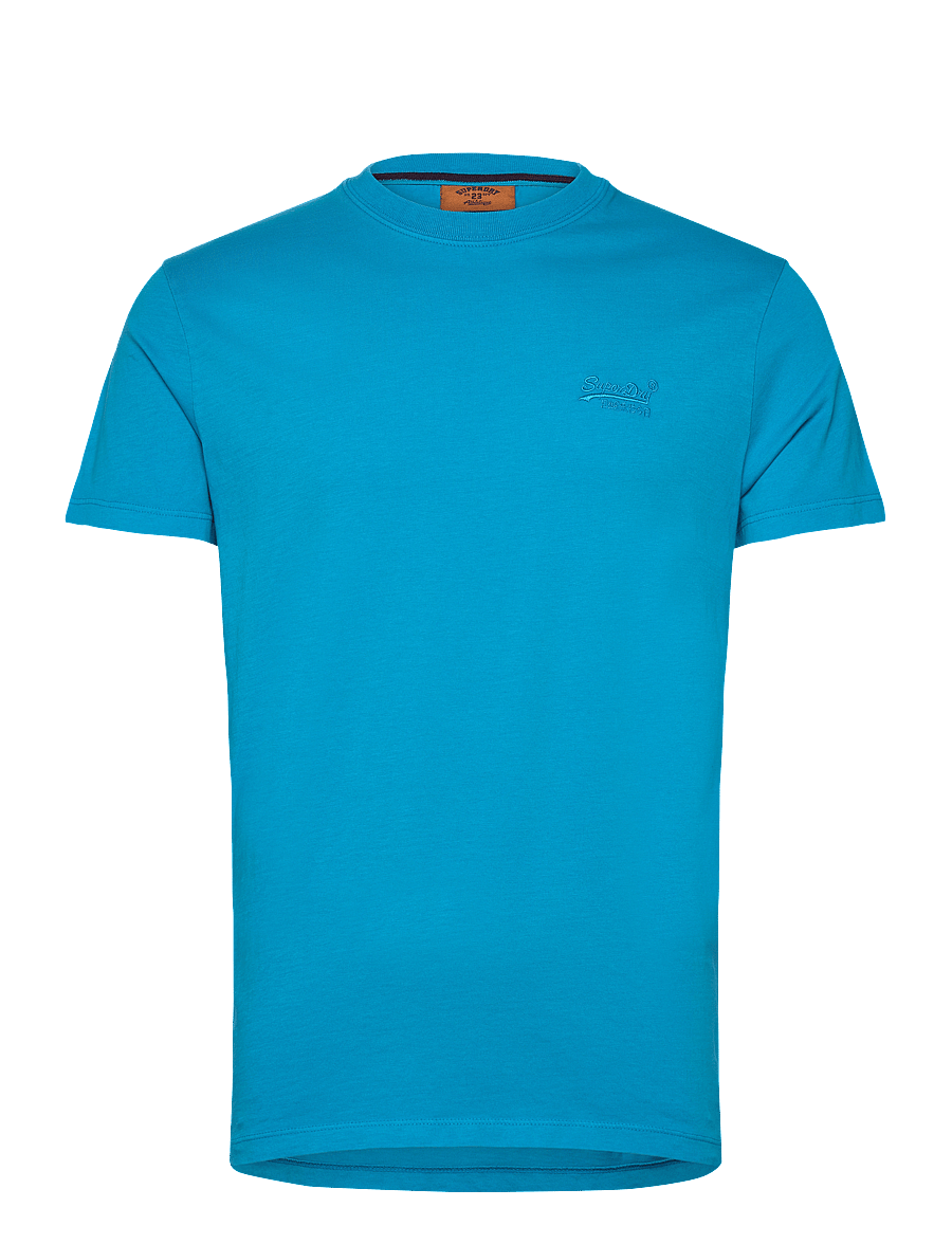Superdry - ESSENTIAL LOGO EMB NEON TEE - kortærmede t-shirts - atomic blue - 1