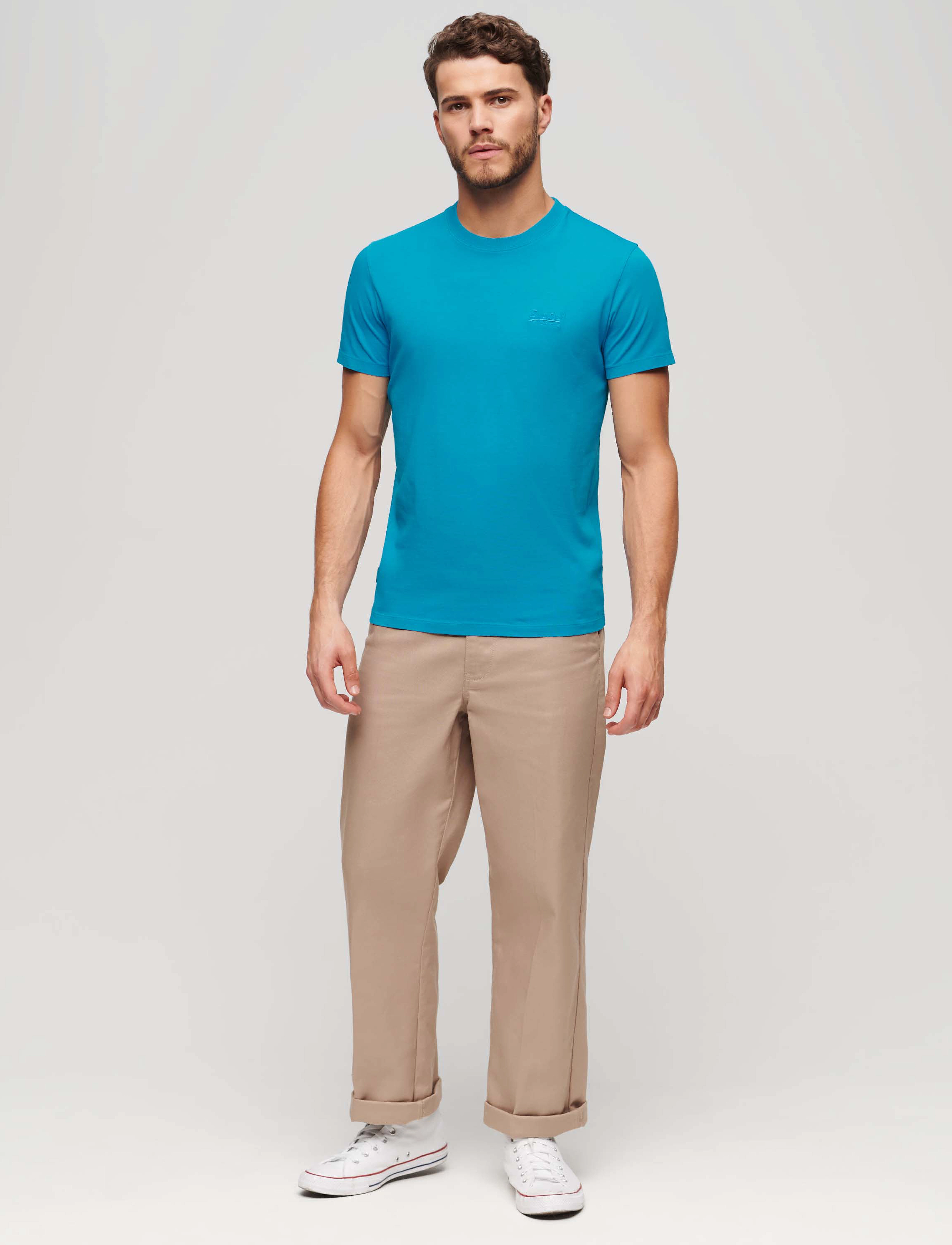 Superdry - ESSENTIAL LOGO EMB NEON TEE - madalaimad hinnad - atomic blue - 3