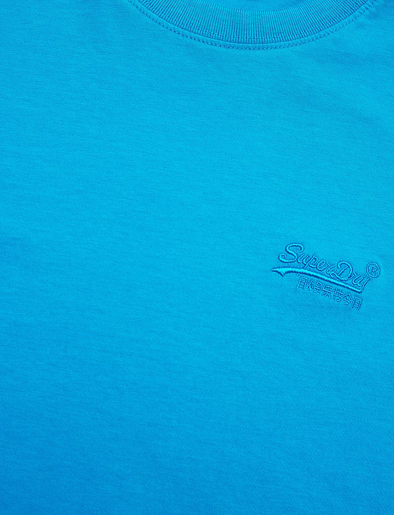 Superdry - ESSENTIAL LOGO EMB NEON TEE - kortærmede t-shirts - atomic blue - 4