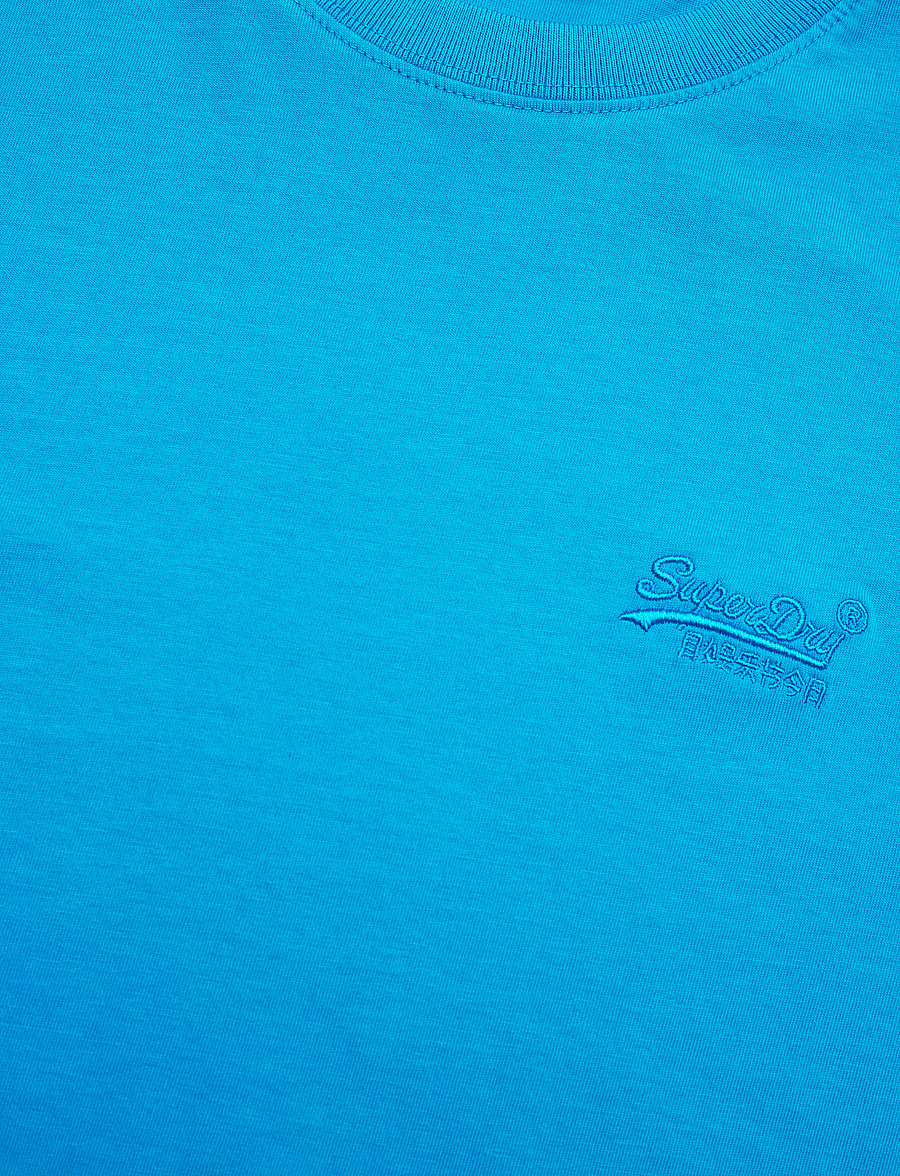 Superdry - ESSENTIAL LOGO EMB NEON TEE - kortærmede t-shirts - atomic blue - 4