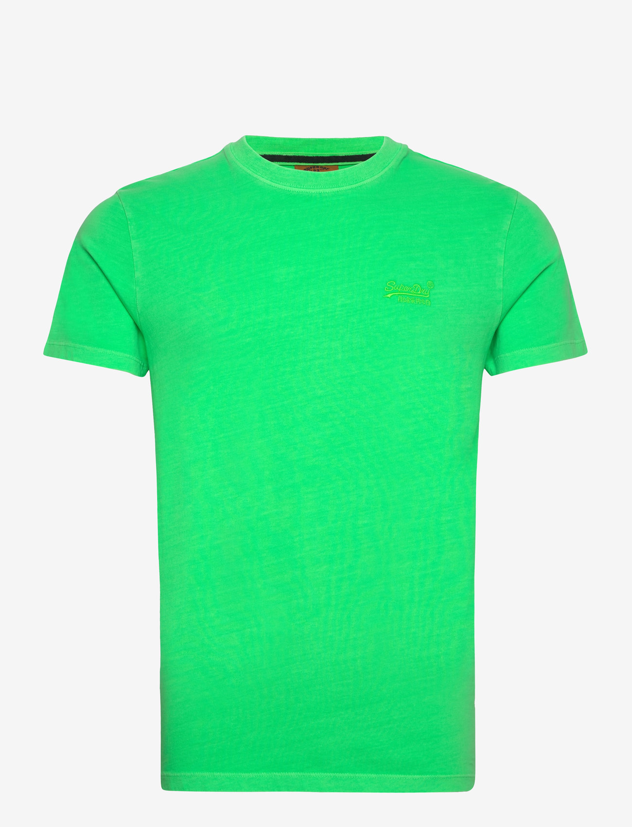 Superdry - ESSENTIAL LOGO EMB NEON TEE - die niedrigsten preise - dry fluro lime - 1