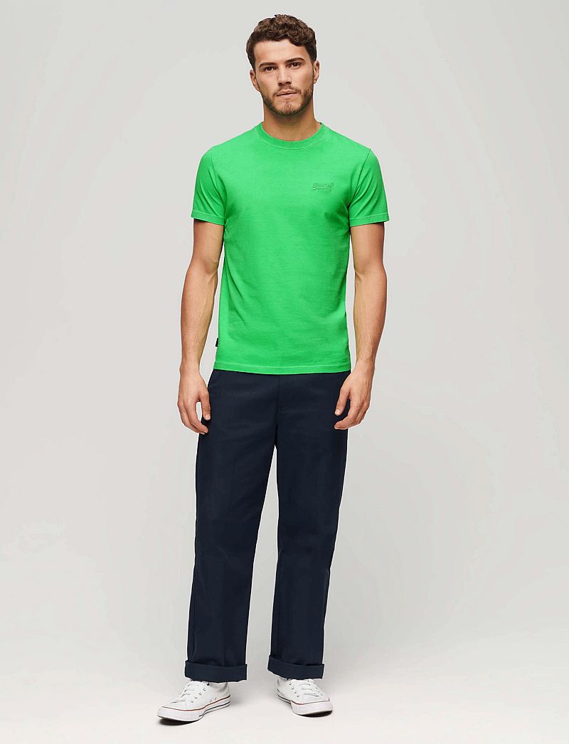 Superdry - ESSENTIAL LOGO EMB NEON TEE - kortærmede t-shirts - dry fluro lime - 3
