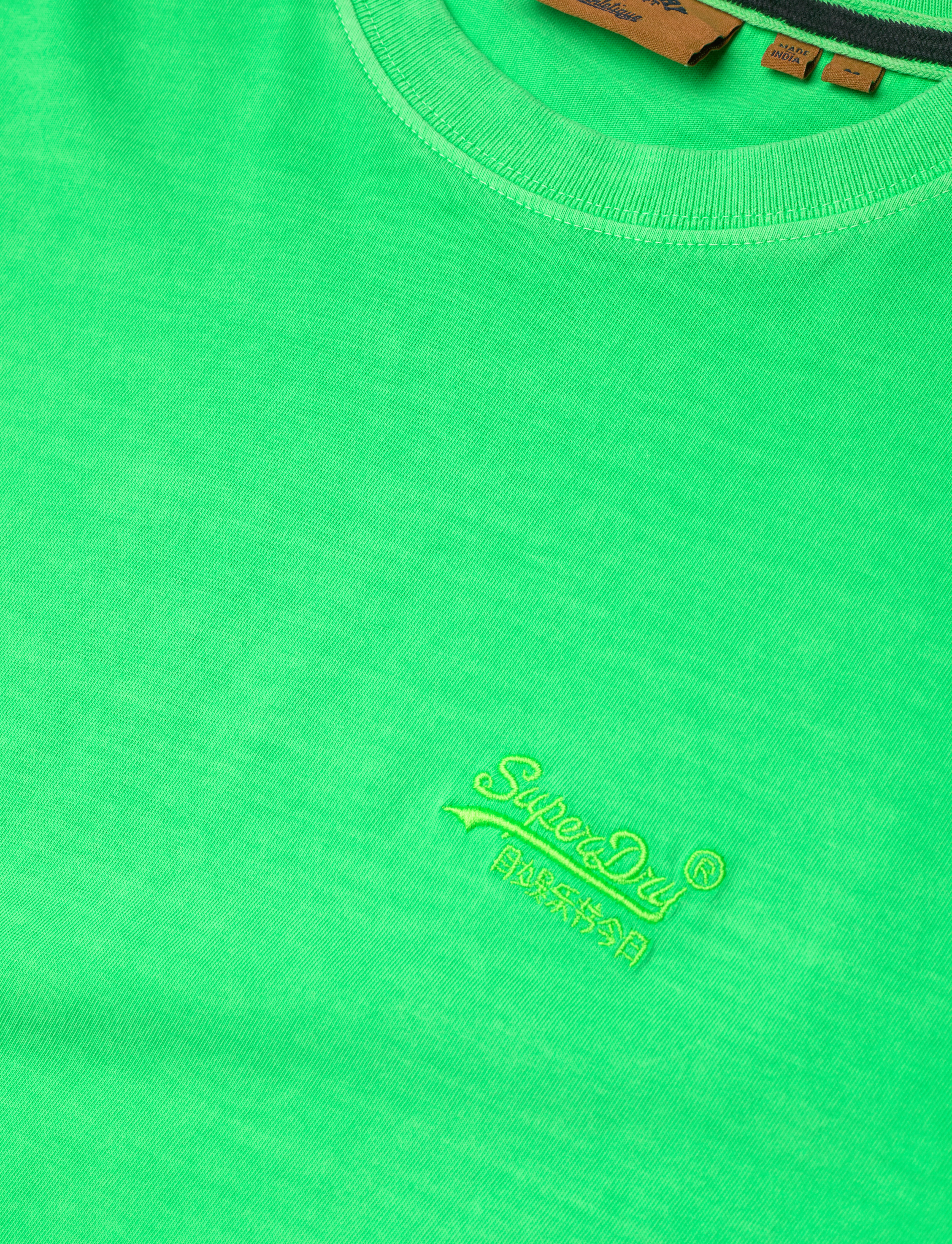 Superdry - ESSENTIAL LOGO EMB NEON TEE - short-sleeved t-shirts - dry fluro lime - 4