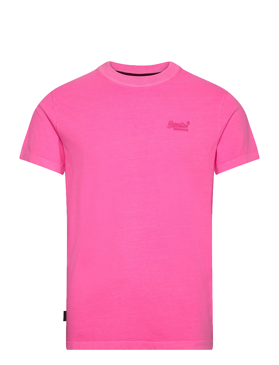 Superdry - ESSENTIAL LOGO EMB NEON TEE - kortärmade t-shirts - dry fluro pink - 1