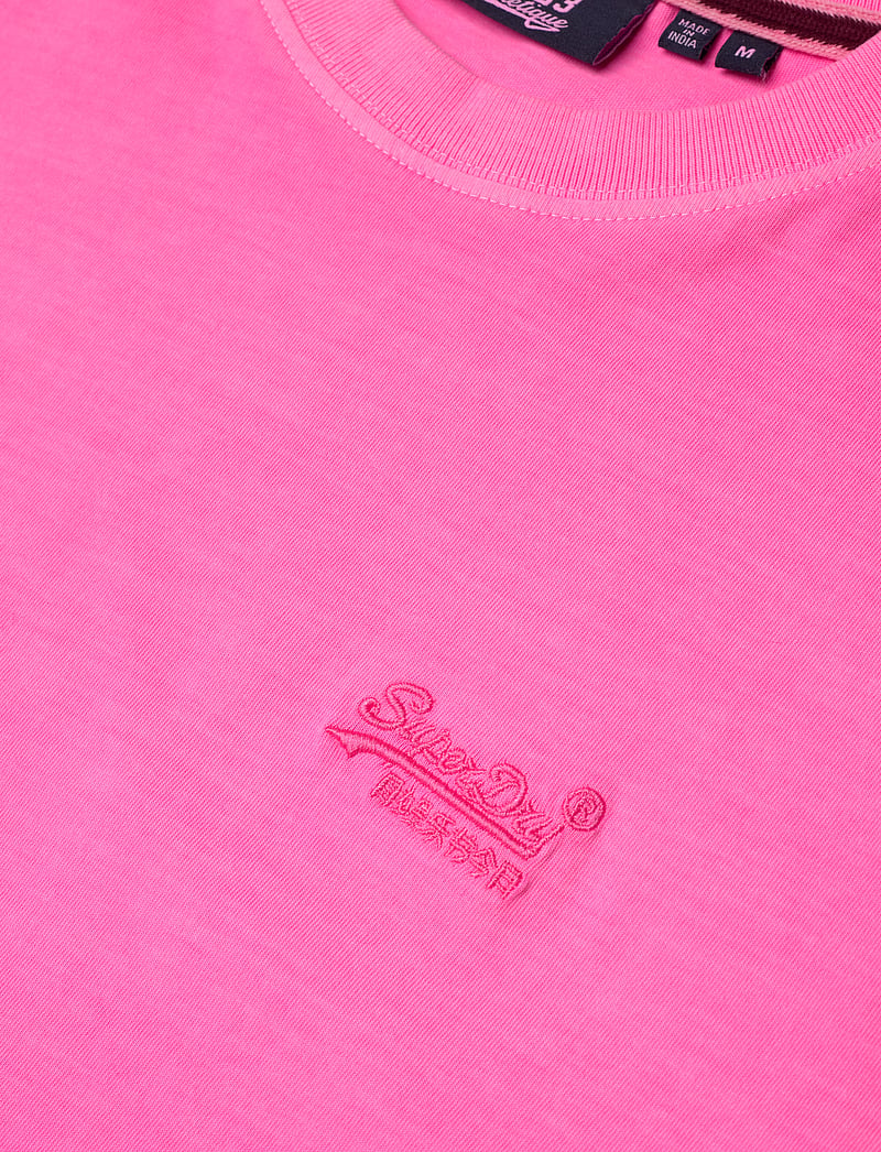 Superdry - ESSENTIAL LOGO EMB NEON TEE - kortærmede t-shirts - dry fluro pink - 4