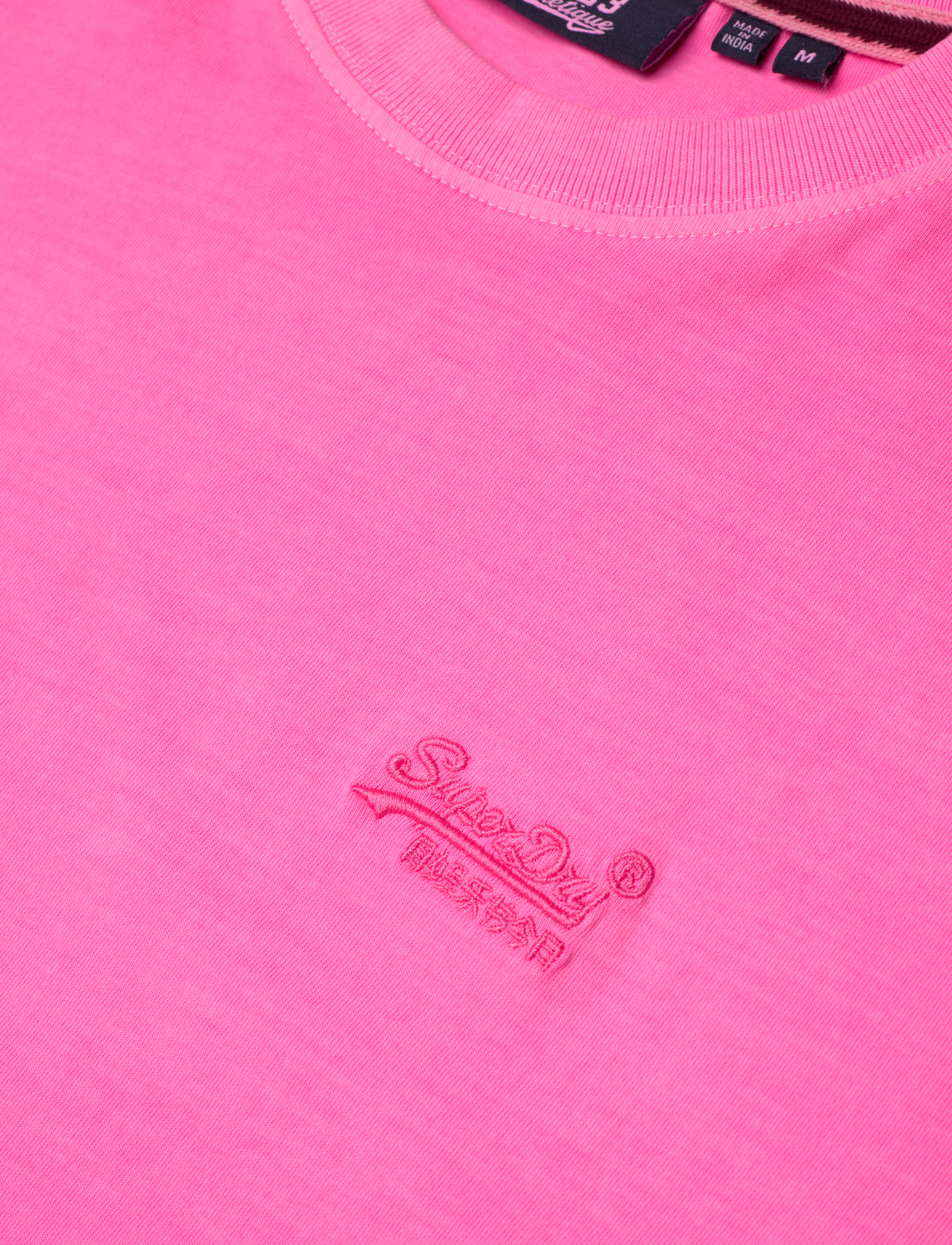 Superdry - ESSENTIAL LOGO EMB NEON TEE - madalaimad hinnad - dry fluro pink - 4
