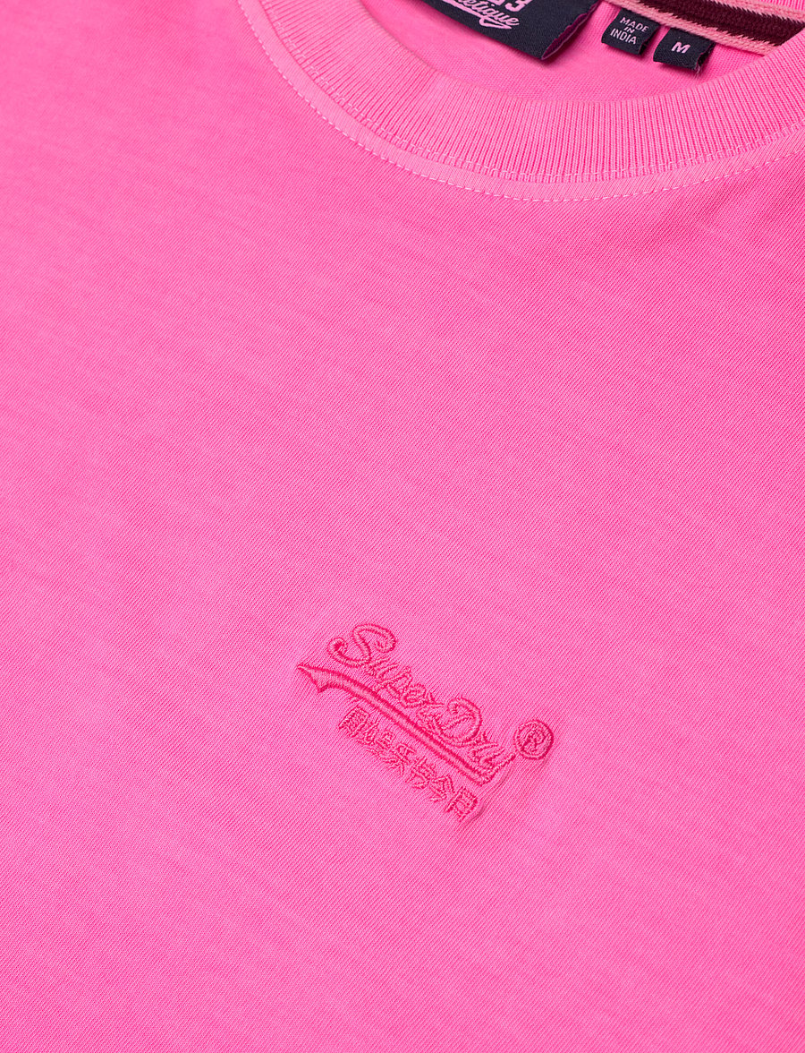 Superdry - ESSENTIAL LOGO EMB NEON TEE - kortärmade t-shirts - dry fluro pink - 4