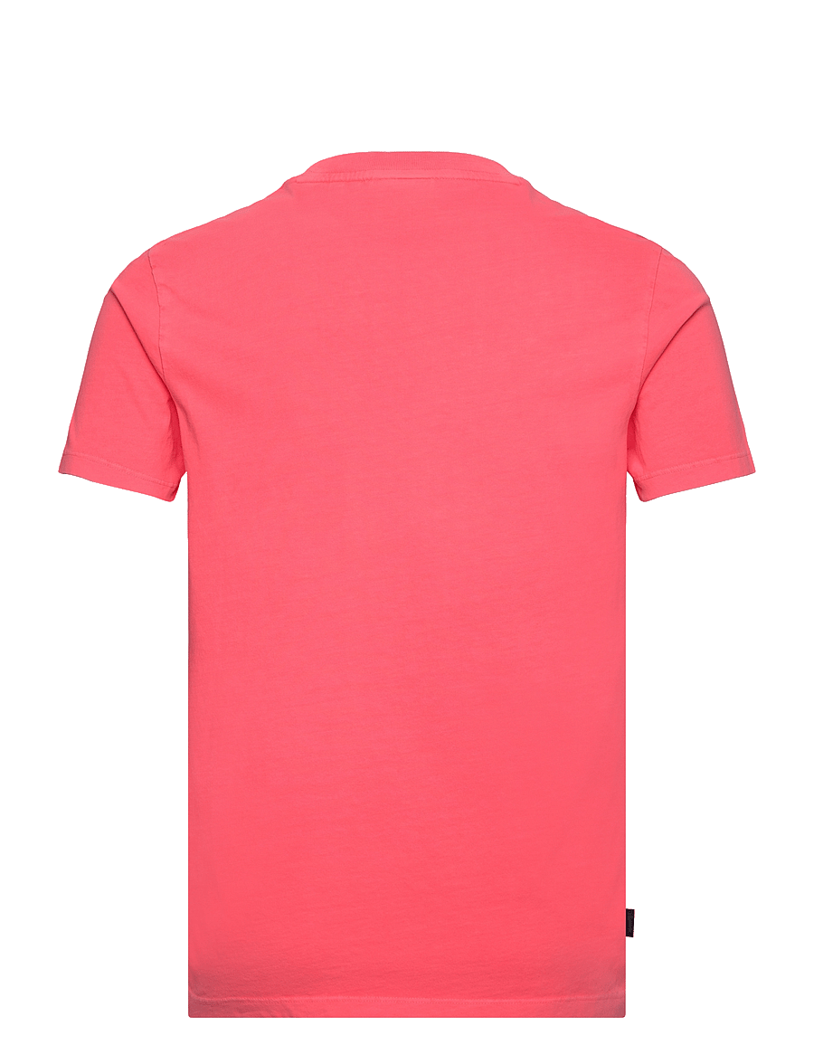 Superdry - ESSENTIAL LOGO EMB NEON TEE - kortærmede t-shirts - fiery coral - 2