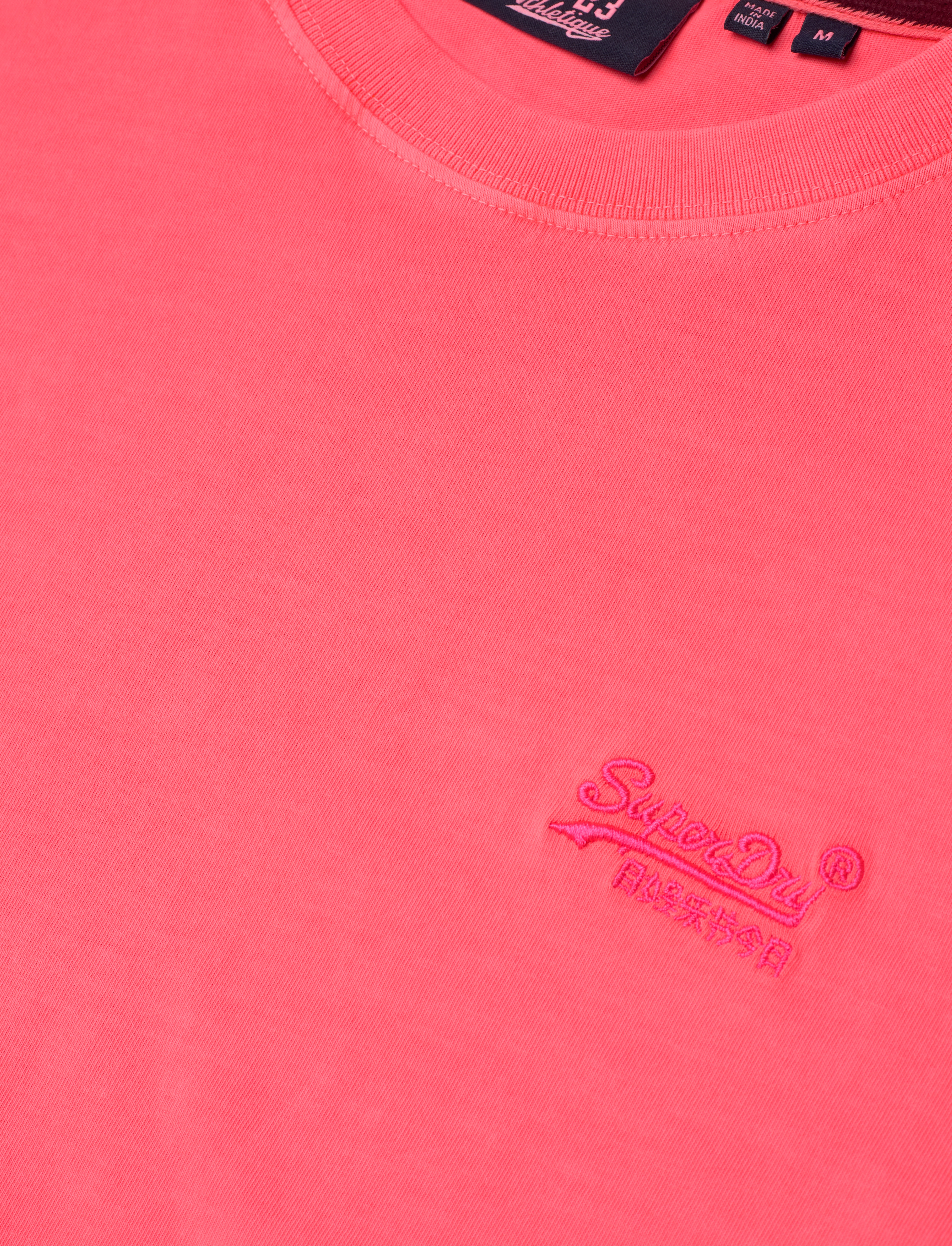 Superdry - ESSENTIAL LOGO EMB NEON TEE - lowest prices - fiery coral - 4
