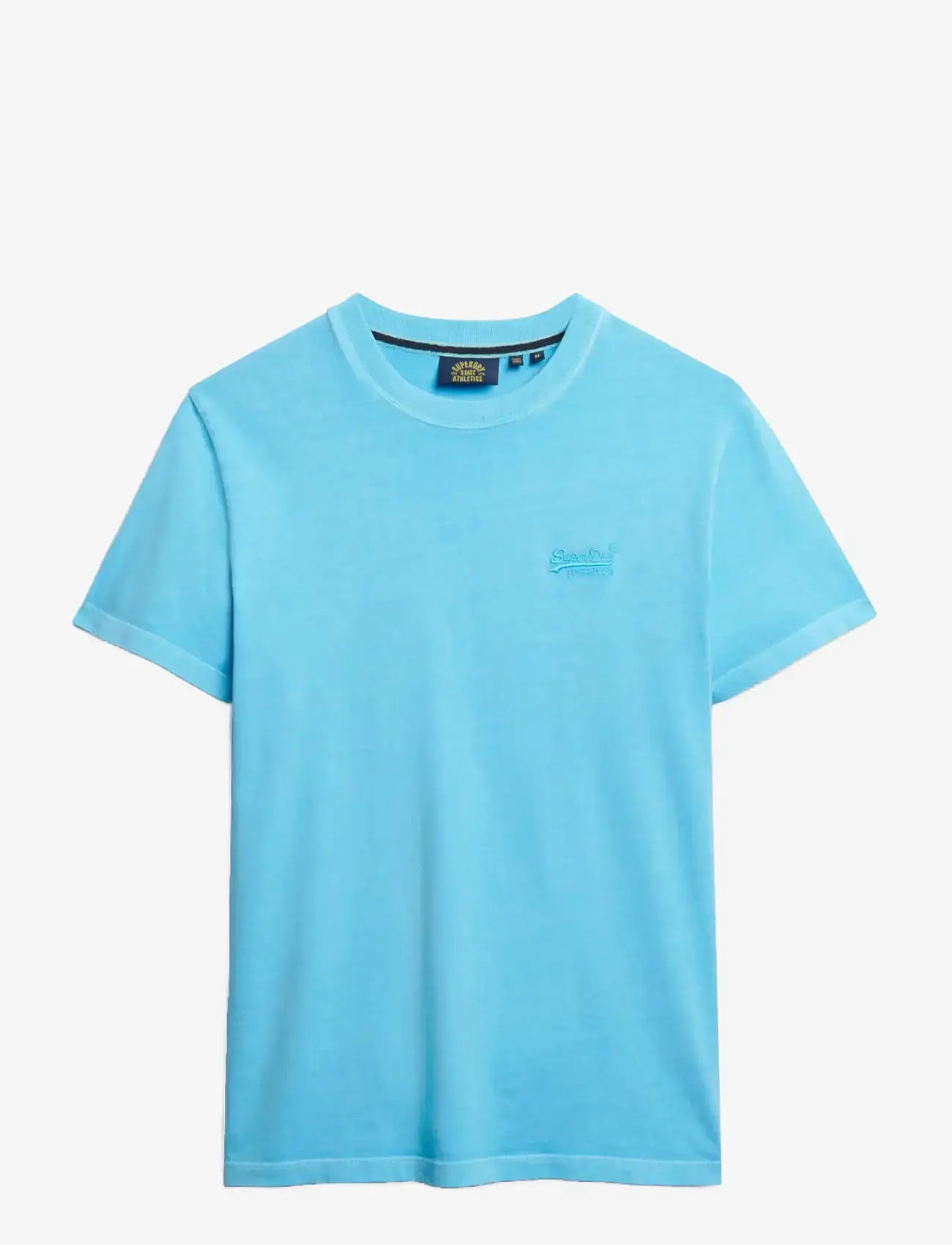 Superdry - ESSENTIAL LOGO EMB NEON TEE - kortærmede t-shirts - neon sky blue - 1