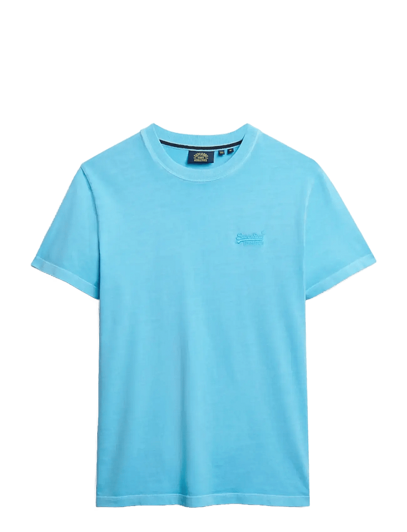 Superdry - ESSENTIAL LOGO EMB NEON TEE - kortærmede t-shirts - neon sky blue - 1