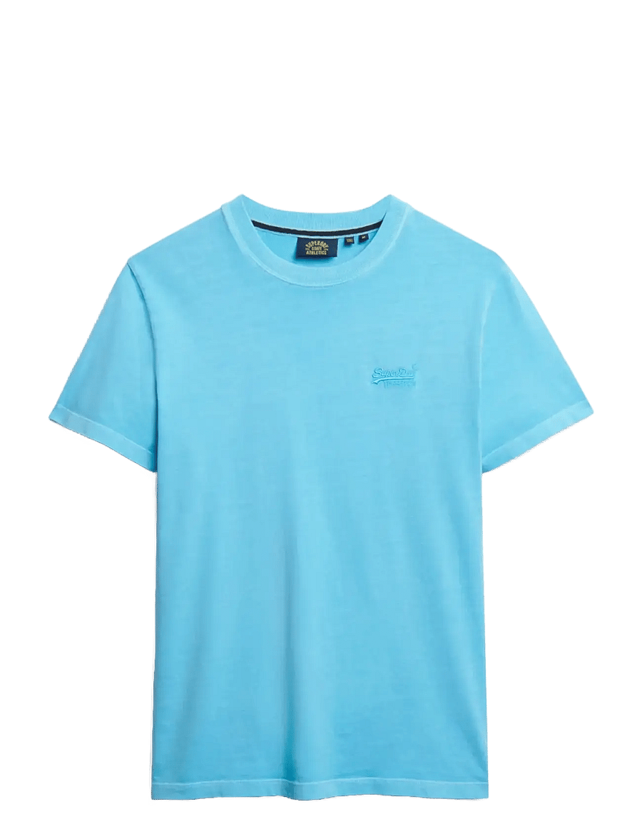 Superdry - ESSENTIAL LOGO EMB NEON TEE - kortärmade t-shirts - neon sky blue - 1