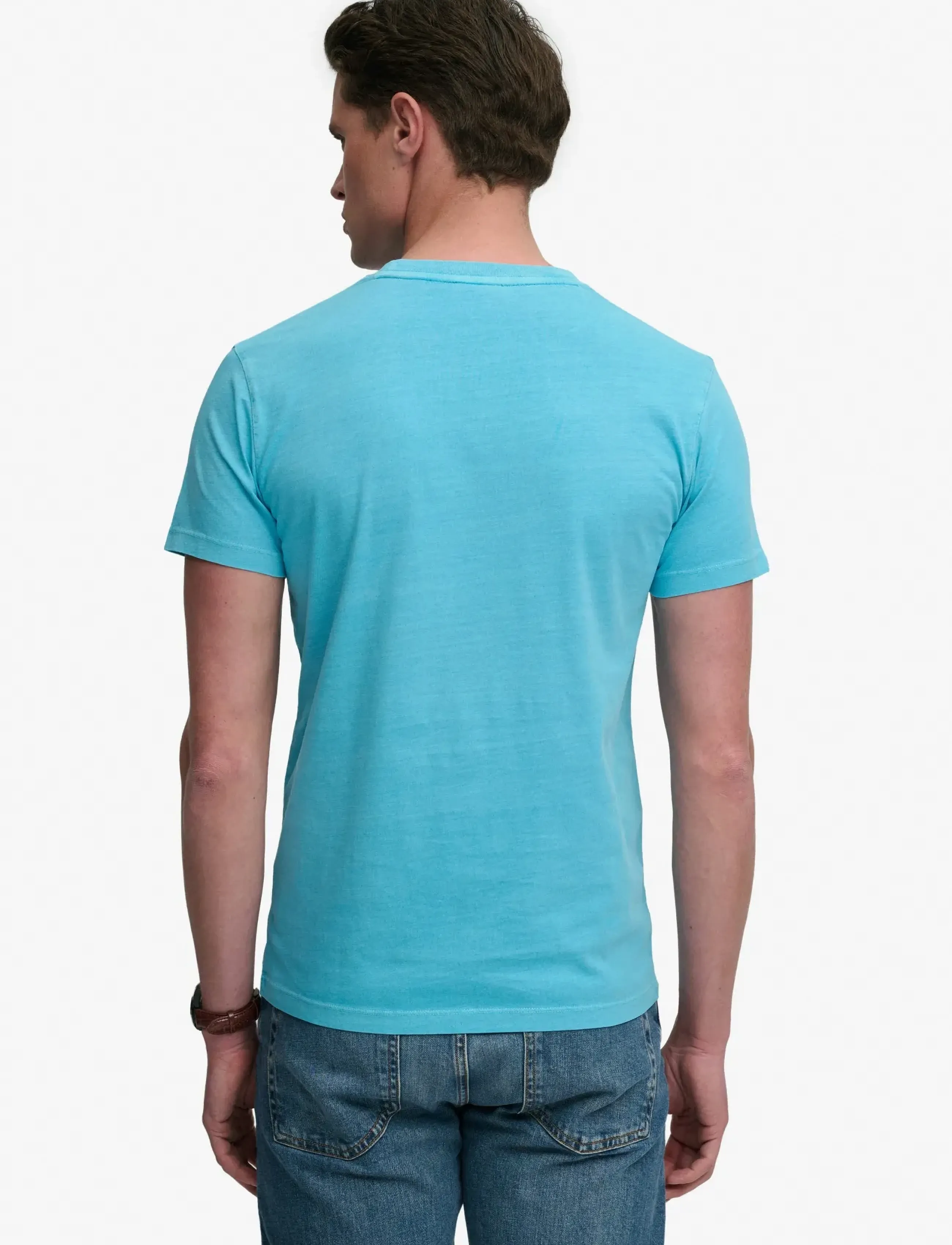 Superdry - ESSENTIAL LOGO EMB NEON TEE - short-sleeved t-shirts - neon sky blue - 3