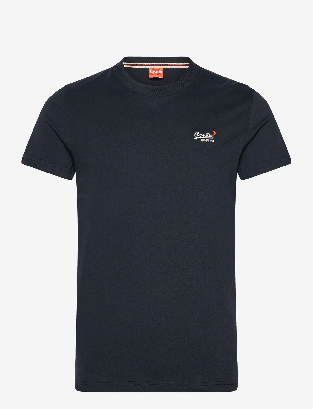 Superdry - ESSENTIAL CONTRAST EMB TEE - sügisesed riided - eclipse navy - 0