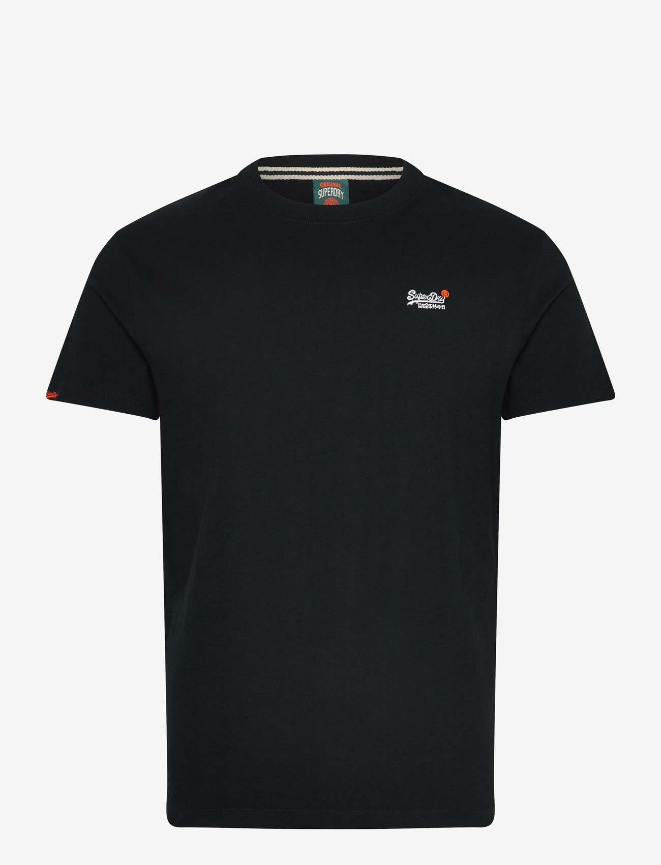 Superdry - ESSENTIAL CONTRAST EMB TEE - kurzärmelig - black - 1
