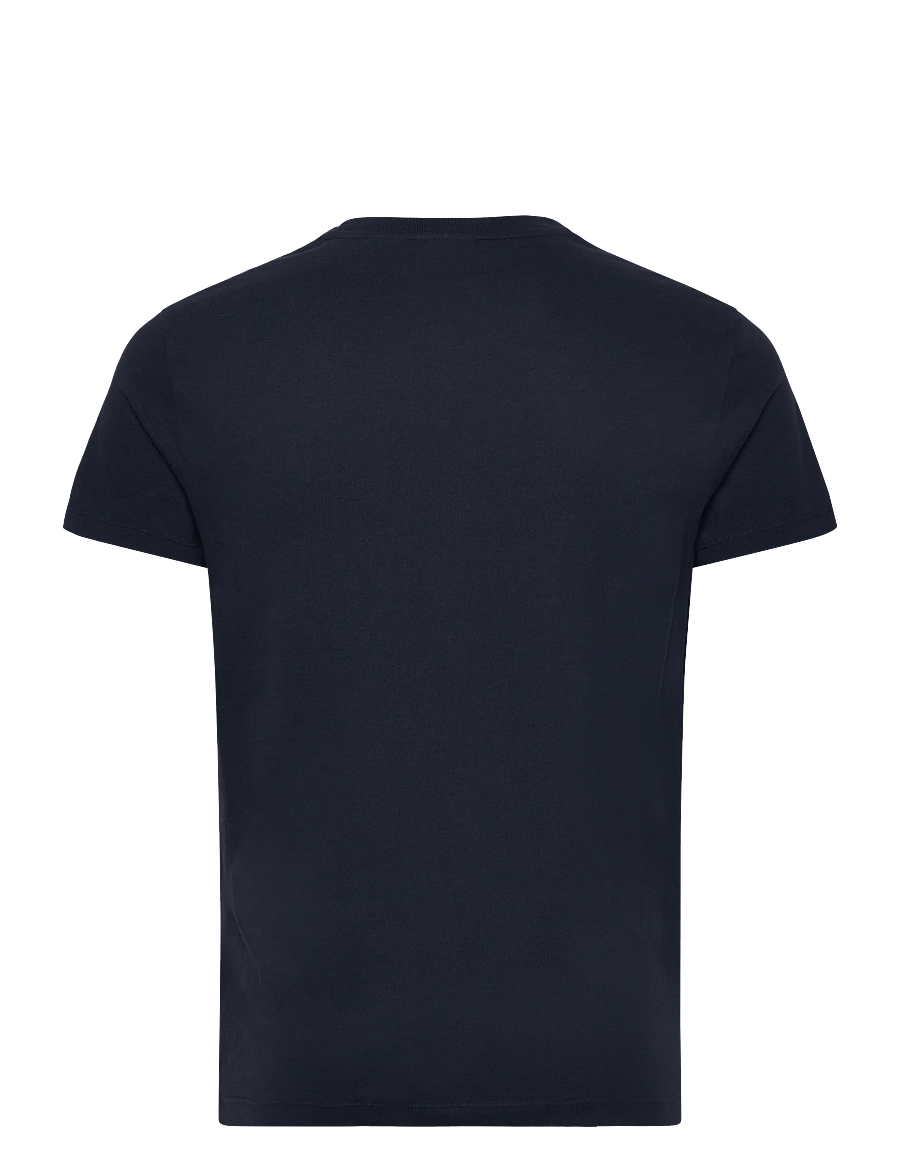 Superdry - ESSENTIAL CONTRAST EMB TEE - short-sleeved t-shirts - eclipse navy - 2