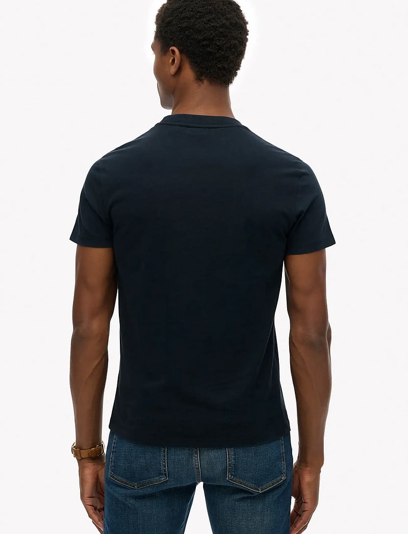 Superdry - ESSENTIAL CONTRAST EMB TEE - kurzärmelig - eclipse navy - 5