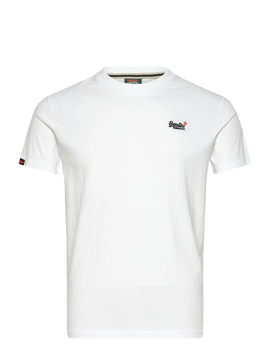 Superdry - ESSENTIAL CONTRAST EMB TEE - kurzärmelig - optic - 1