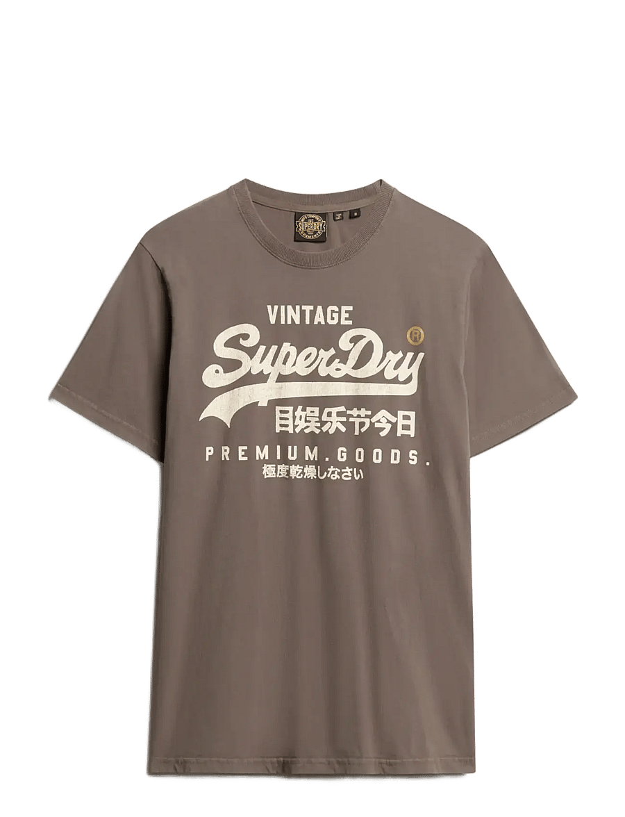 Superdry - VL WORKWEAR RELAXED TEE - kortärmade t-shirts - vintage black - 1