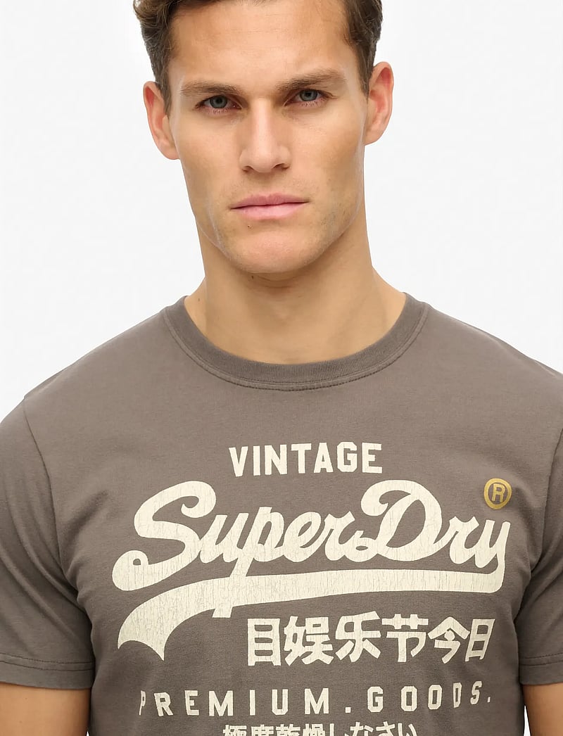 Superdry - VL WORKWEAR RELAXED TEE - kortærmede t-shirts - vintage black - 3