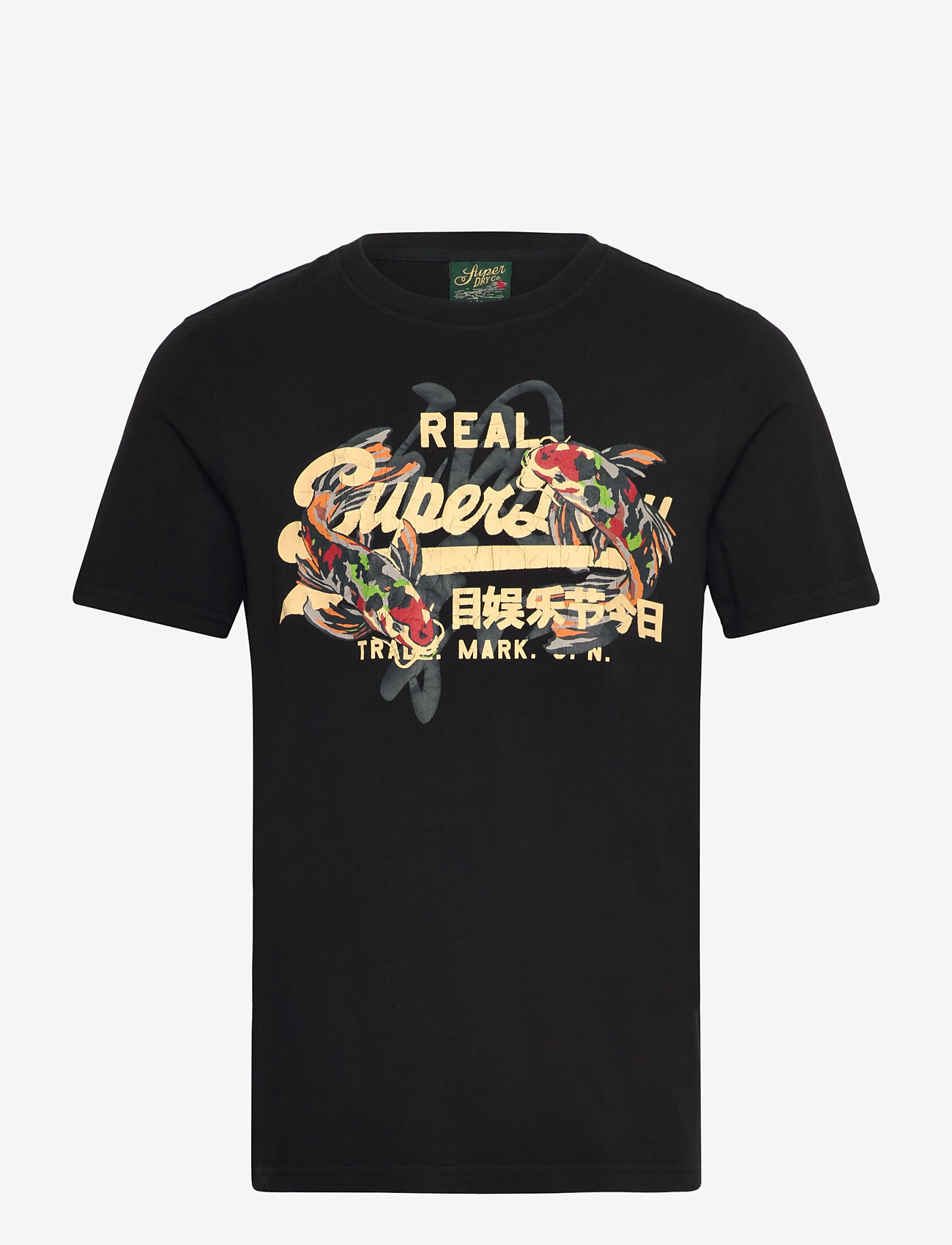 Superdry - VL TOKYO RELAXED TEE - kortärmade t-shirts - black - 1