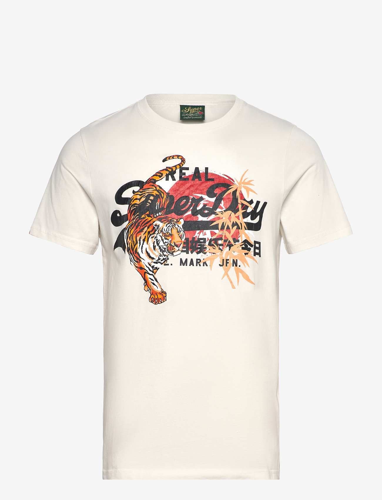 Superdry - VL TOKYO RELAXED TEE - kortermede t-skjorter - bone white - 1