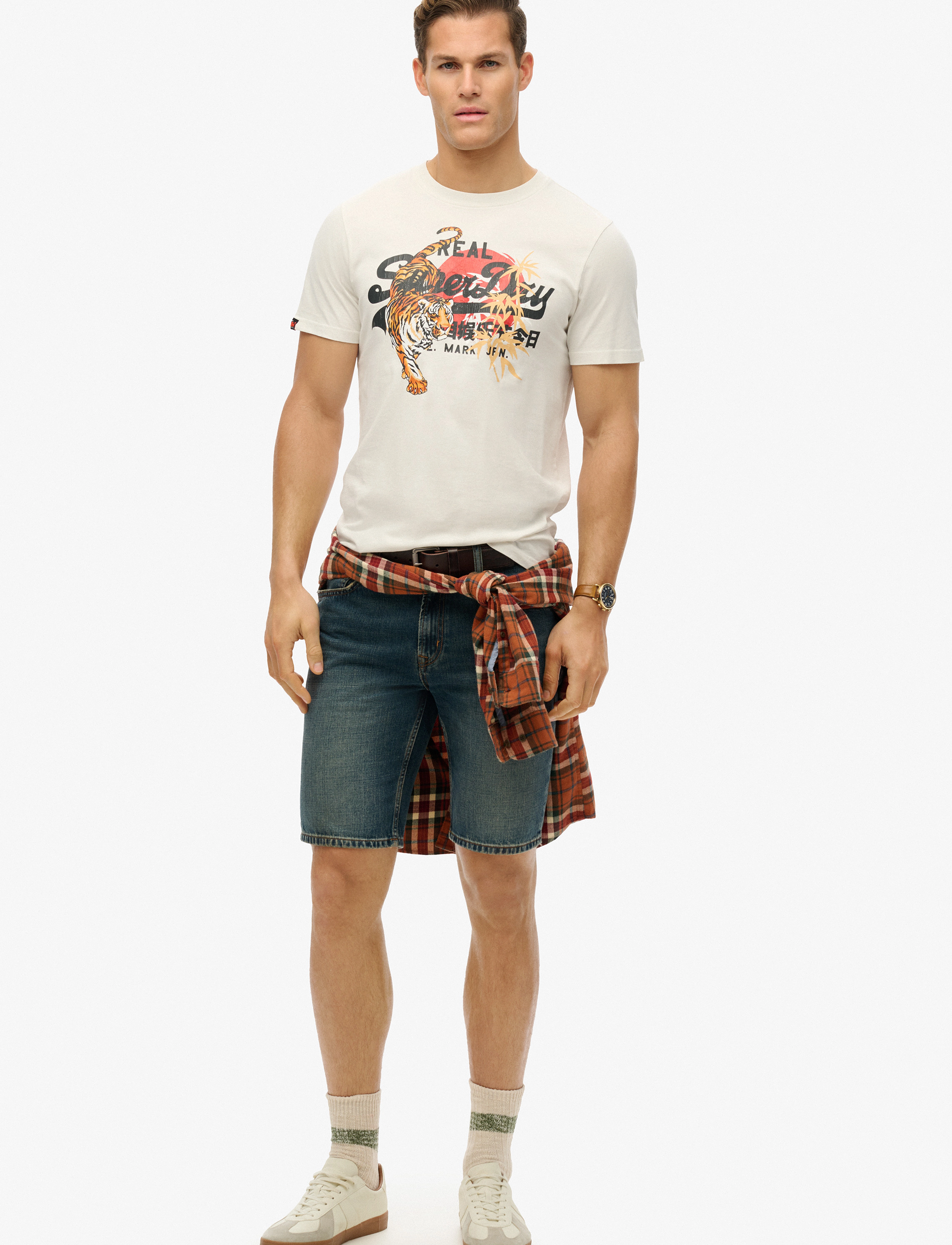 Superdry - VL TOKYO RELAXED TEE - laveste priser - bone white - 3