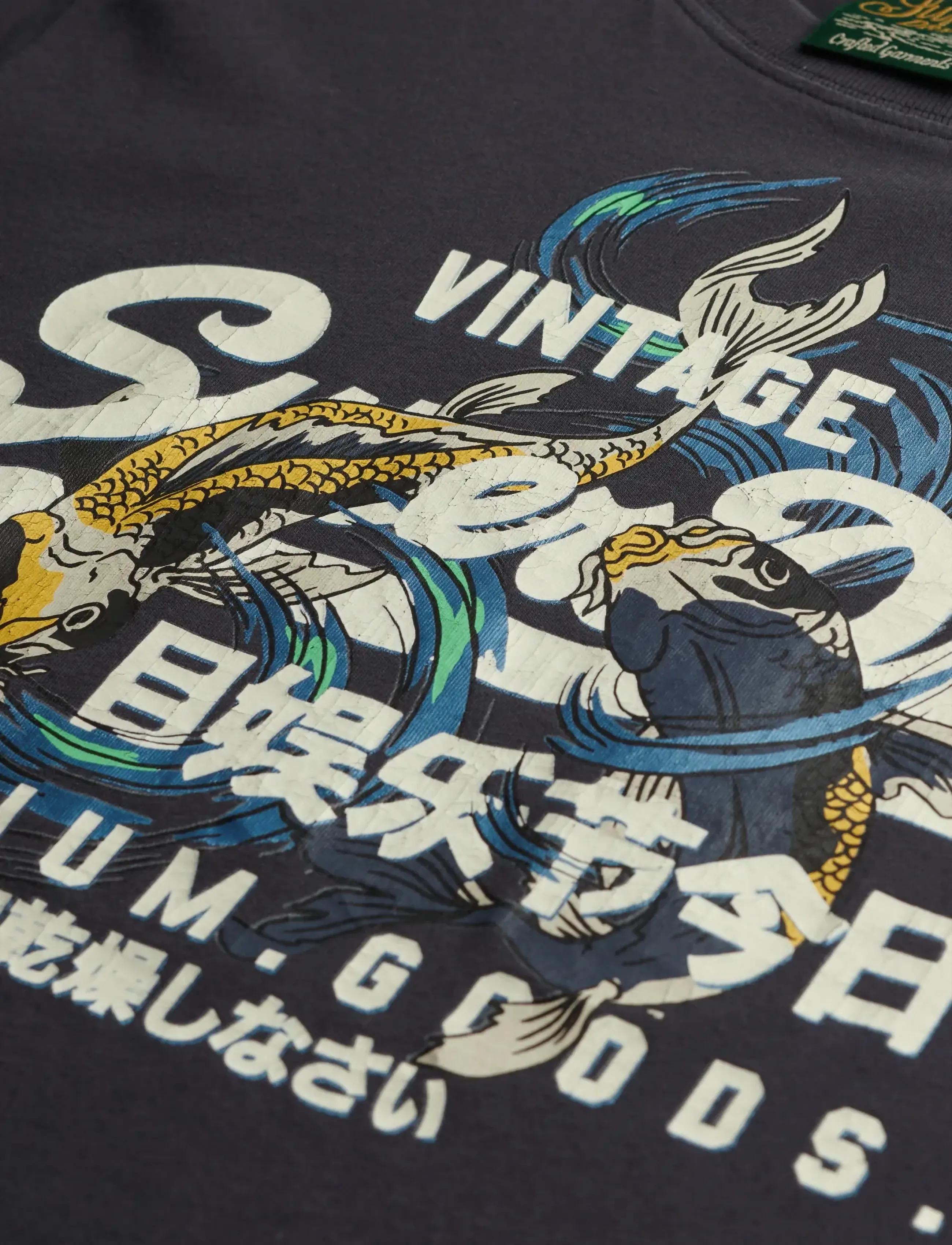 Superdry - VL TOKYO RELAXED TEE - stutterma bolir - dark charcoal - 5