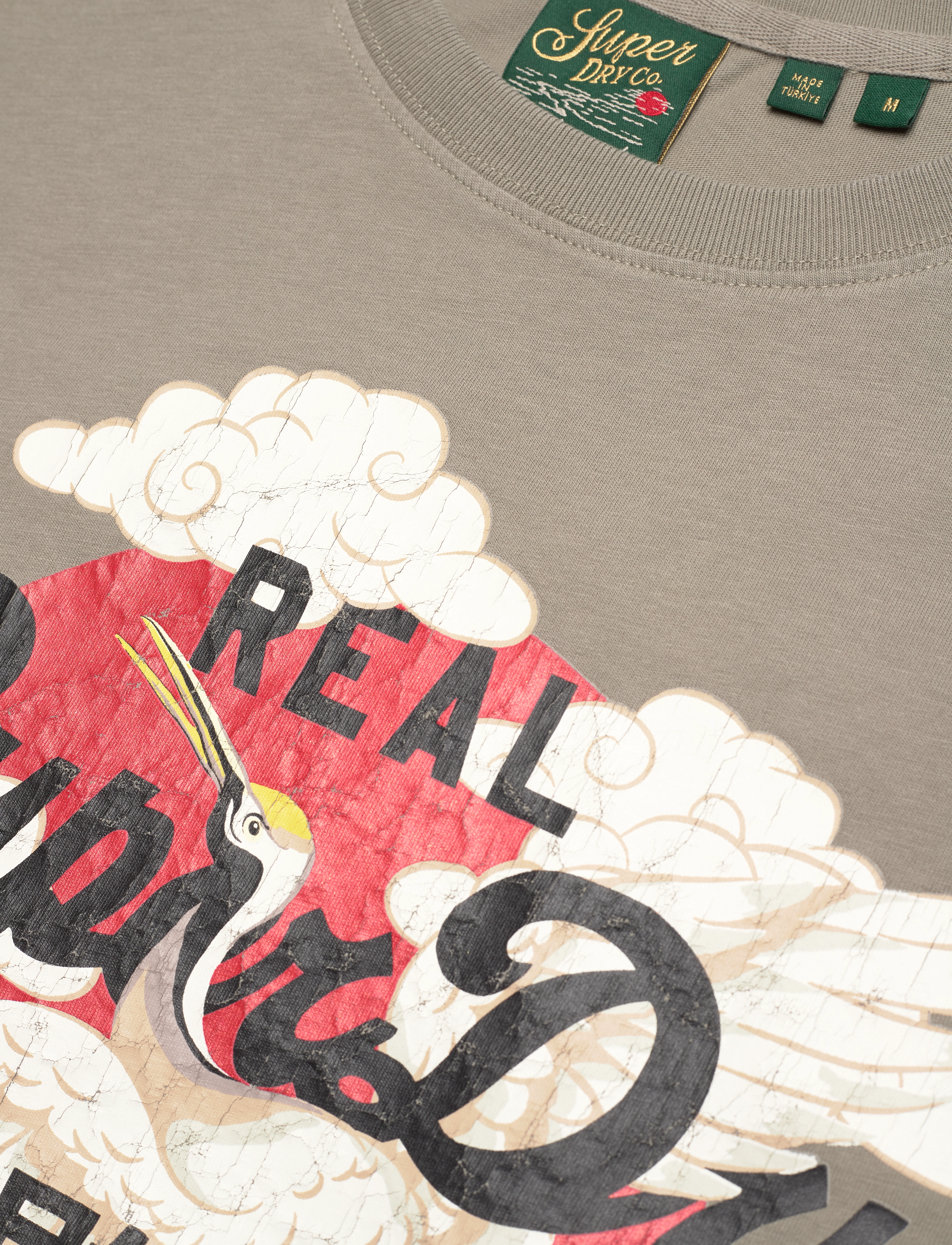 Superdry - VL TOKYO RELAXED TEE - kortärmade t-shirts - light khaki green - 5