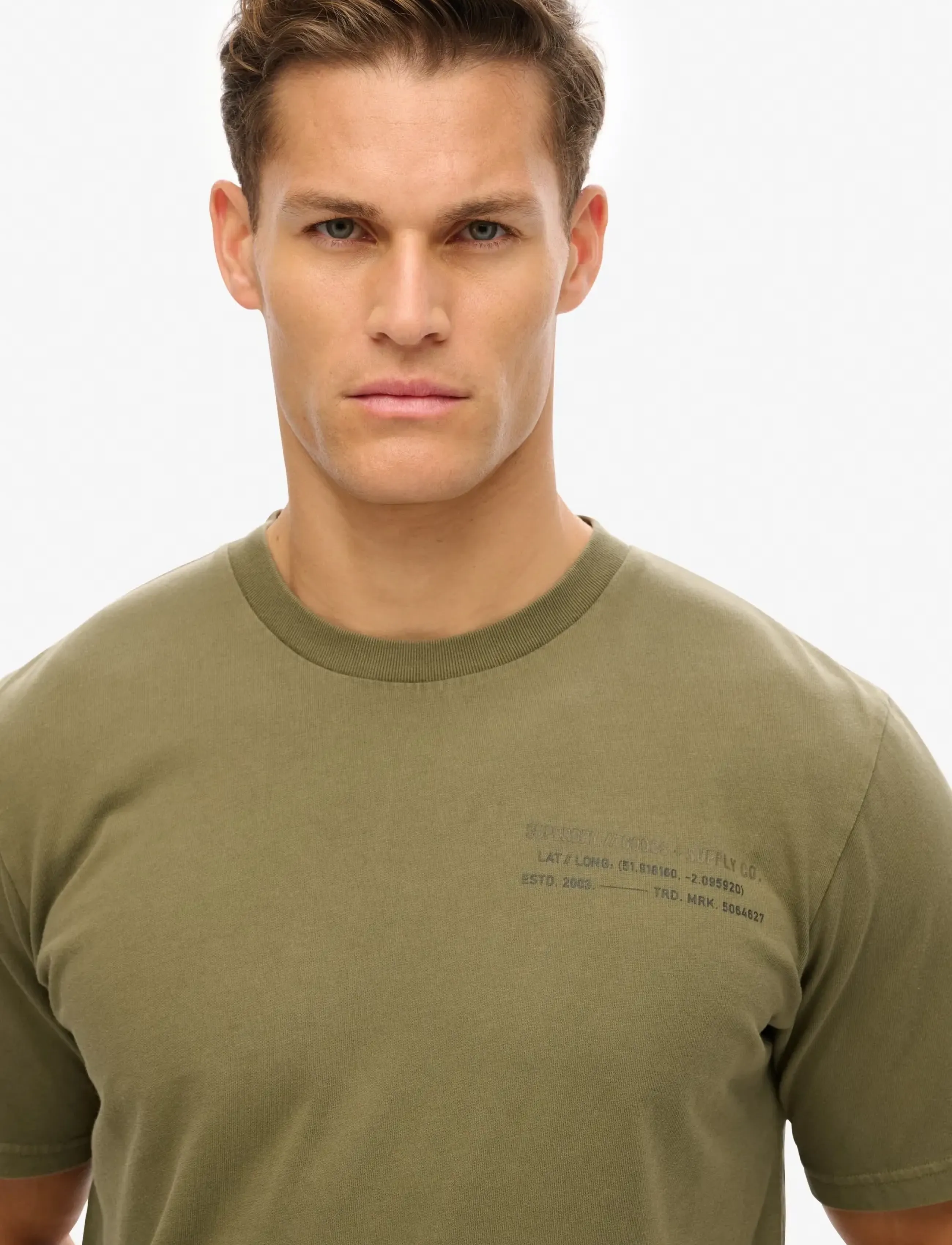 Superdry - UTILITY SPORT GRAPHIC T SHIRT - kurzärmelig - olive night green - 2