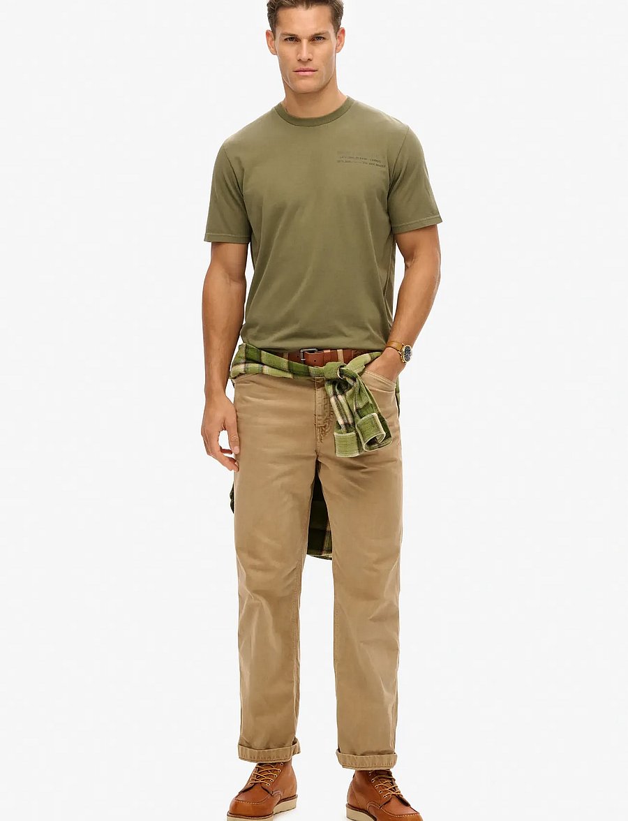 Superdry - UTILITY SPORT GRAPHIC T SHIRT - lühikeste varrukatega t-särgid - olive night green - 3