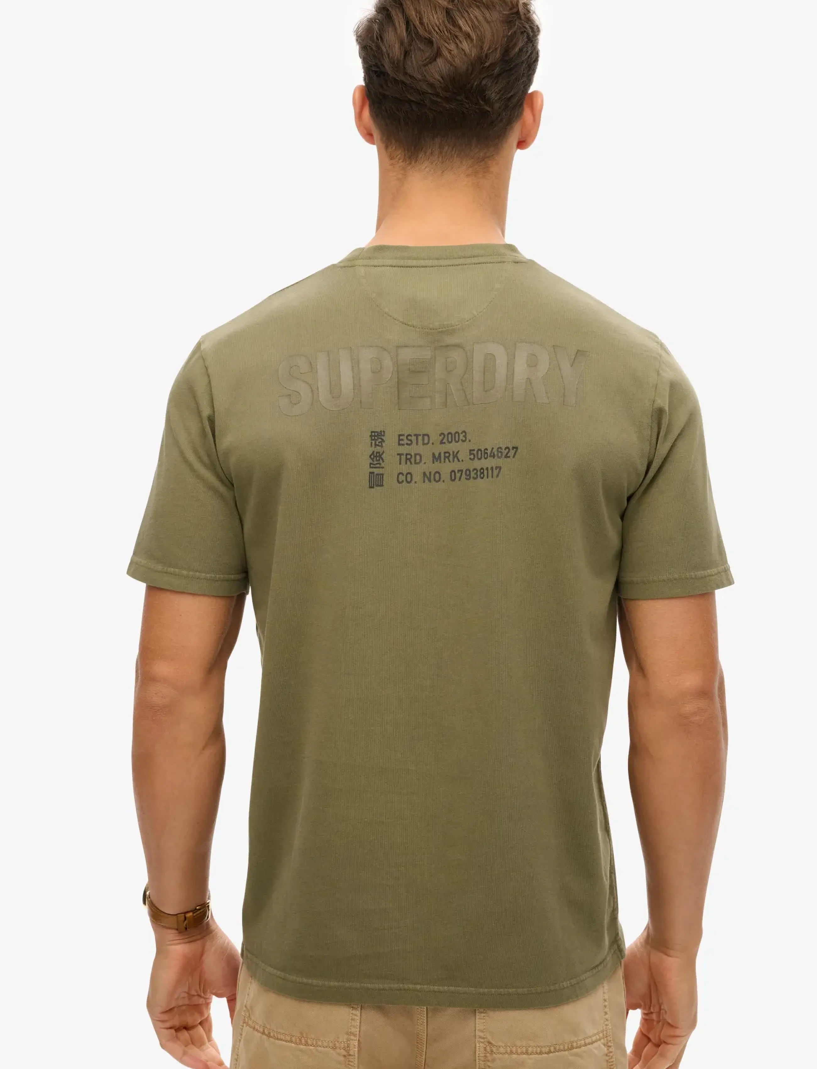 Superdry - UTILITY SPORT GRAPHIC T SHIRT - kurzärmelig - olive night green - 4