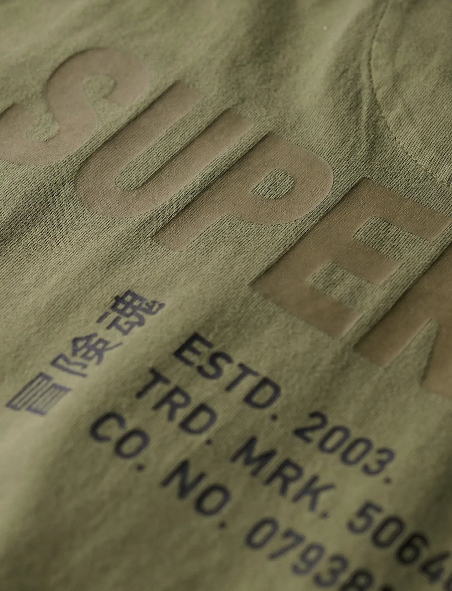 Superdry - UTILITY SPORT GRAPHIC T SHIRT - lühikeste varrukatega t-särgid - olive night green - 5