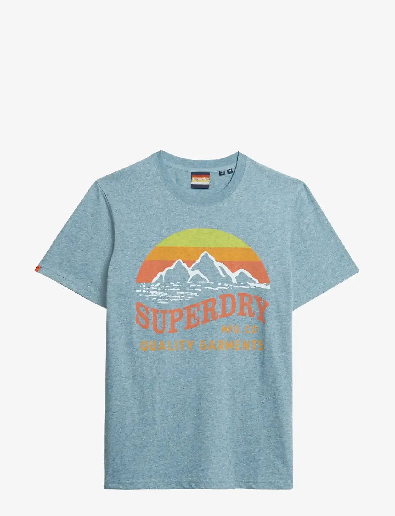 Superdry - CL GREAT OUTDOORS RELAXED TEE - kortærmede t-shirts - desert sky blue grit - 1