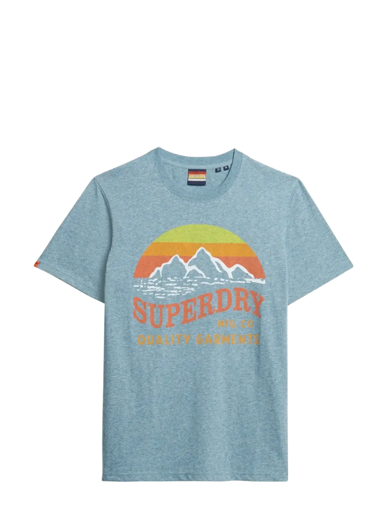 Superdry CL GREAT OUTDOORS RELAXED TEE - Skjortor och T-shirts - DESERT SKY BLUE GRIT / blue