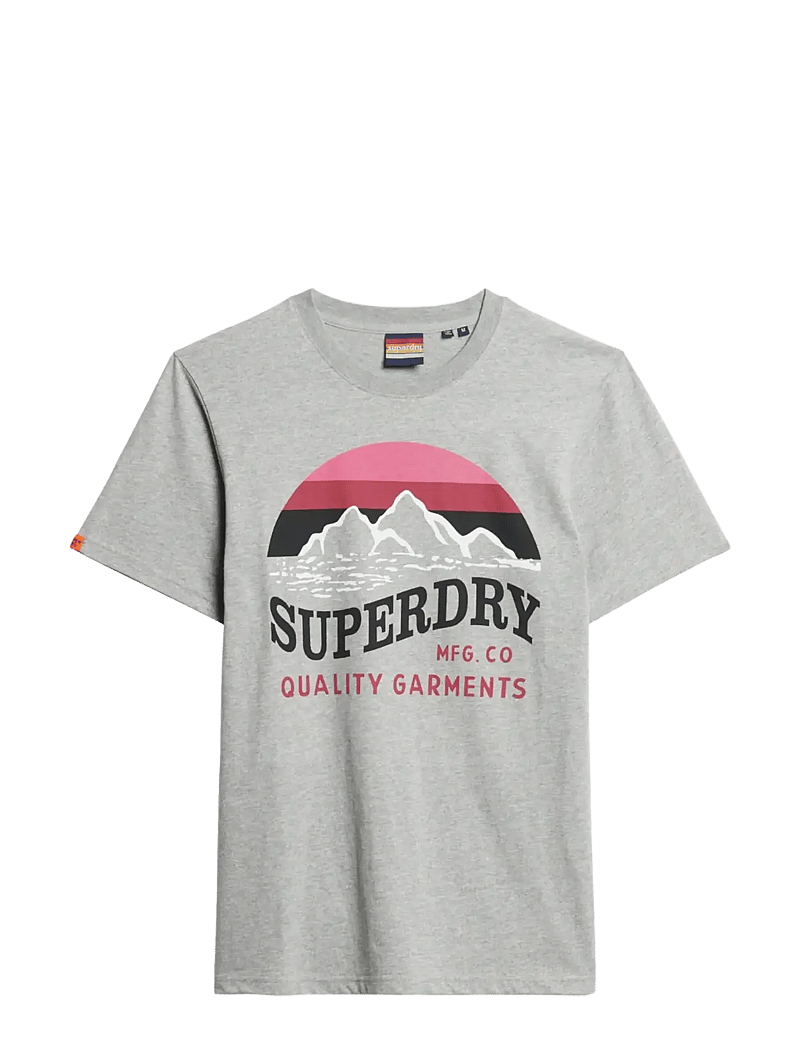 Superdry - CL GREAT OUTDOORS RELAXED TEE - kortärmade t-shirts - light grey grit - 1